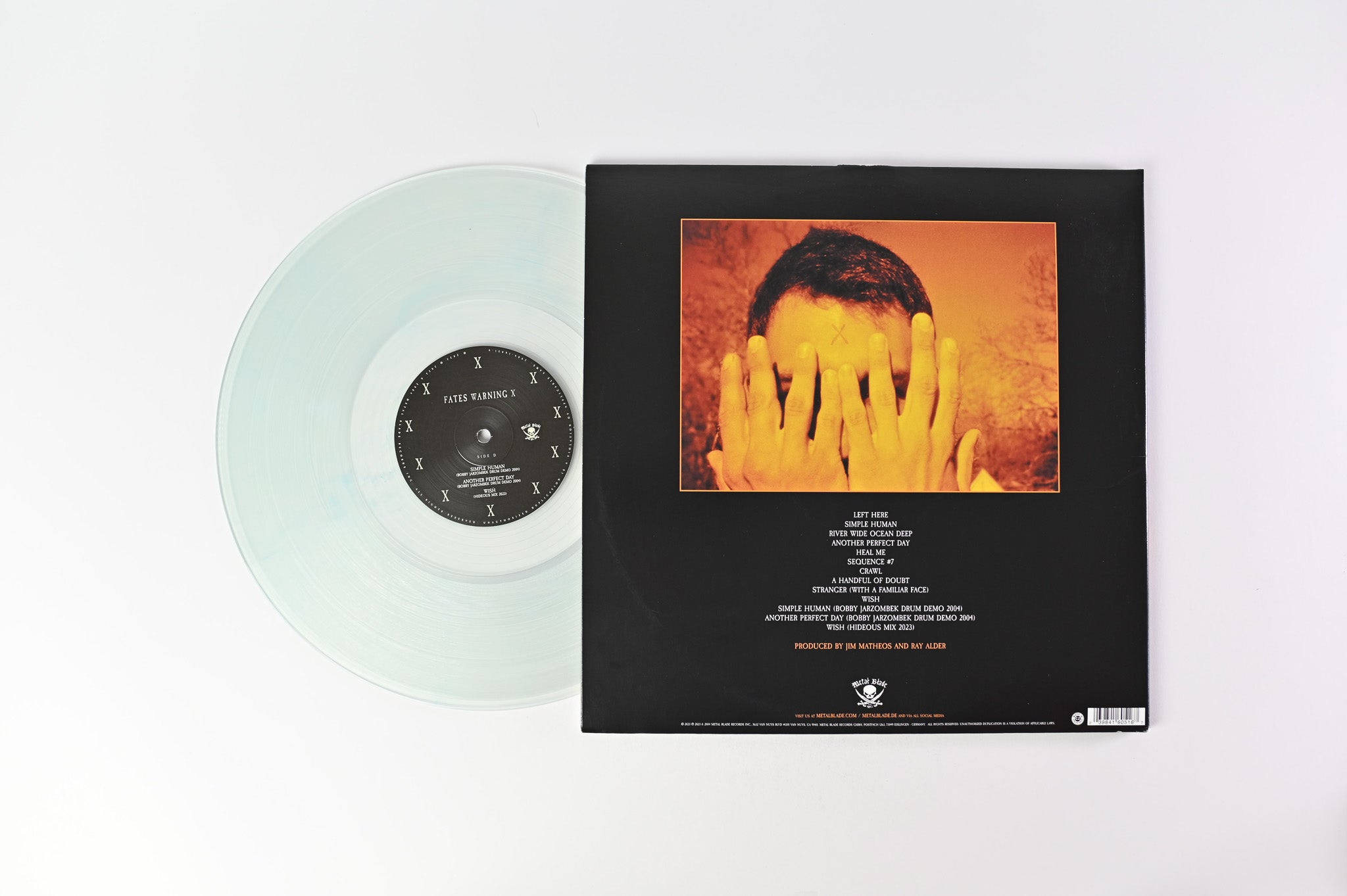 Fates Warning - FWX on Metal Blade Ltd Clear With Blue Smoke Reissue