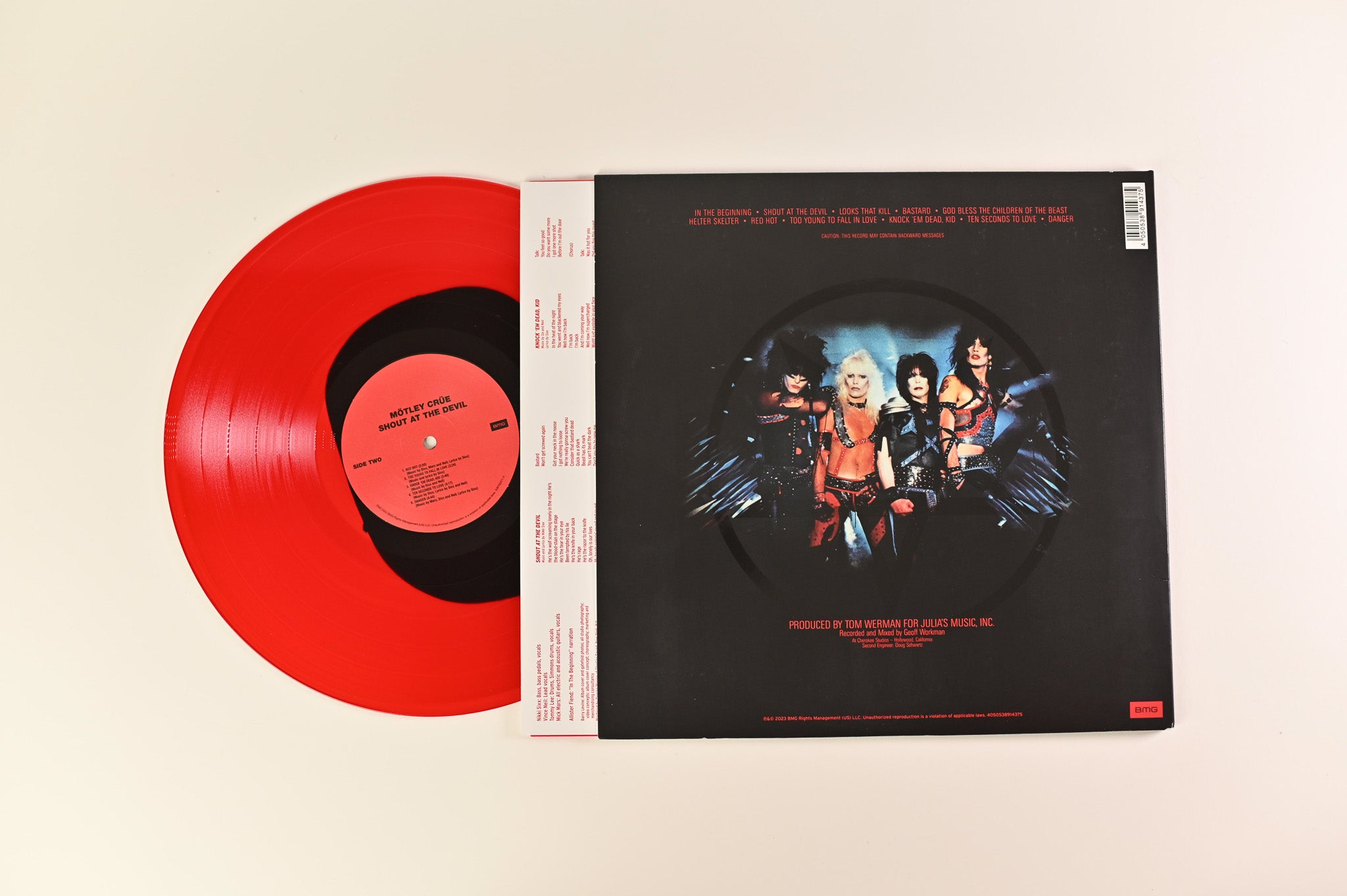 Mötley Crüe - Shout At The Devil on BMG Ltd Red/Black Vinyl