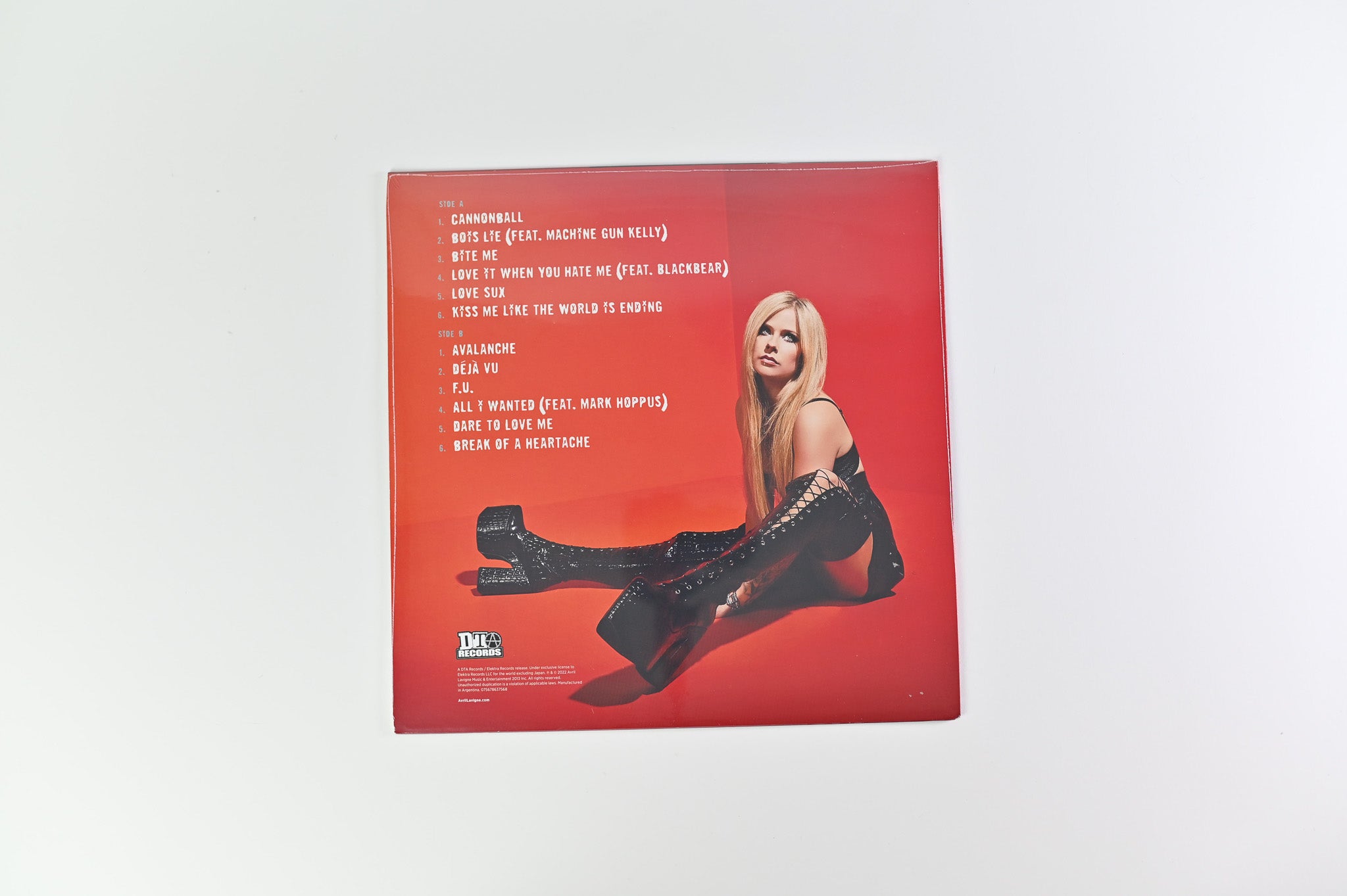 Avril Lavigne - Love Sux on DTA Ltd Clear Vinyl Sealed