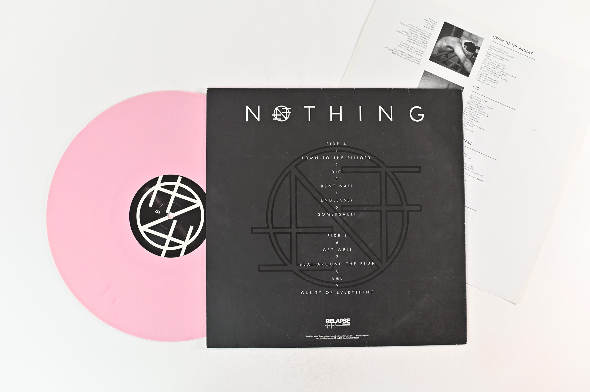 Nothing - Guilty Of Everything on Relapse Records - Pink Vinyl