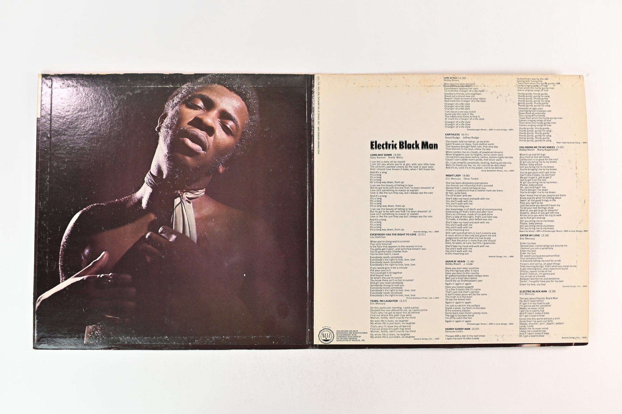 Eric Mercury - Electric Black Man on AVCO Embassy