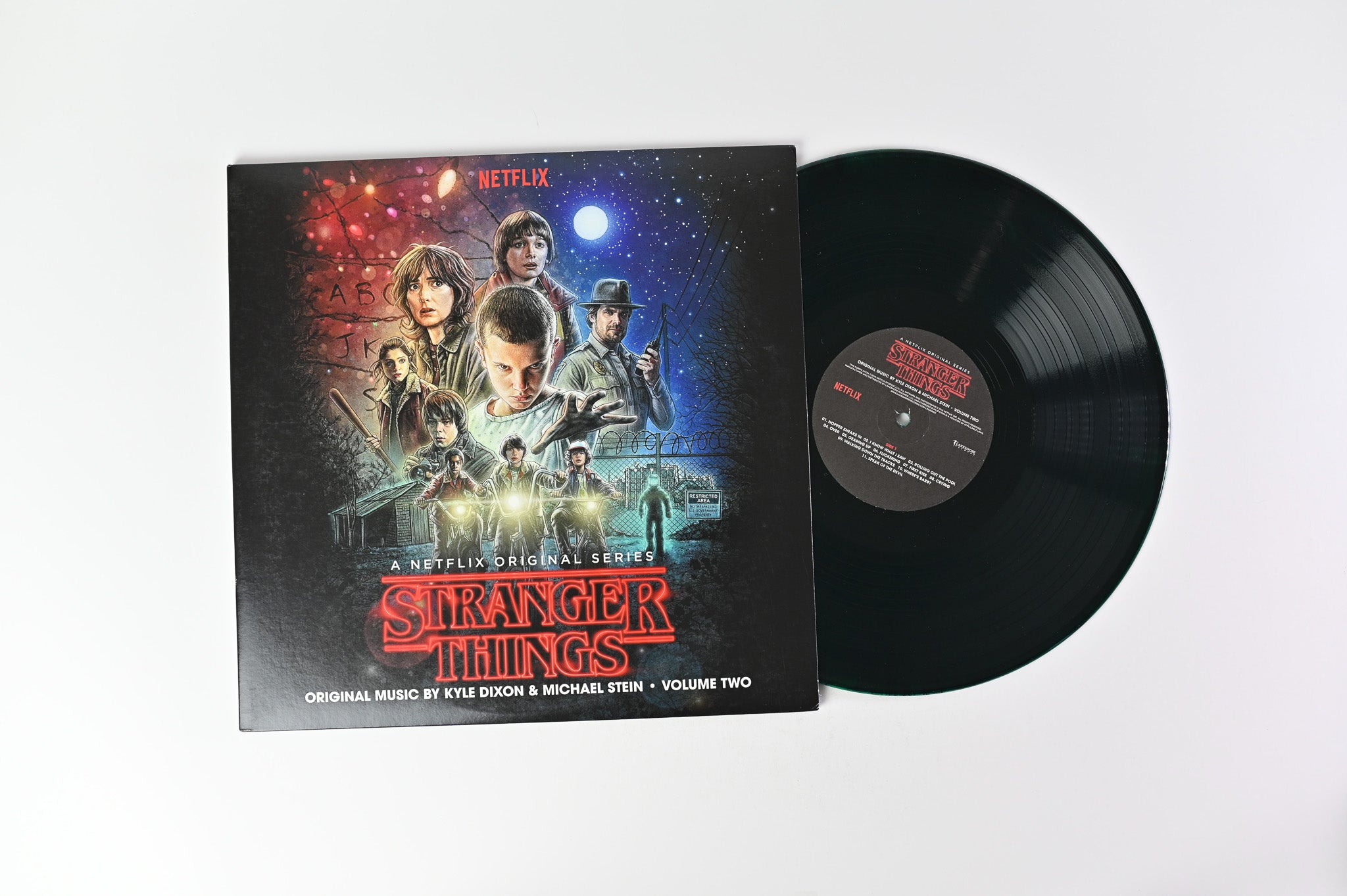 Kyle Dixon - Stranger Things - Volume Two (A Netflix Original Series) on Lakeshore Green Clear with Black Swirl
