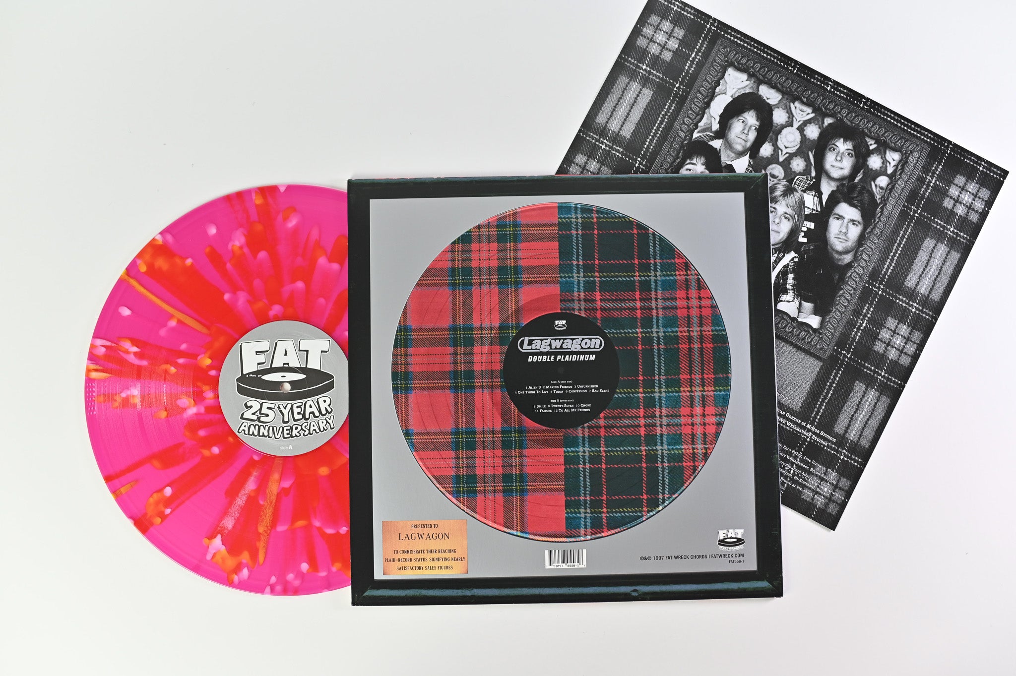 Lagwagon - Double Plaidinum on Fat Wrech Chords Purple Translucent With Orange & White Splatter Reissue
