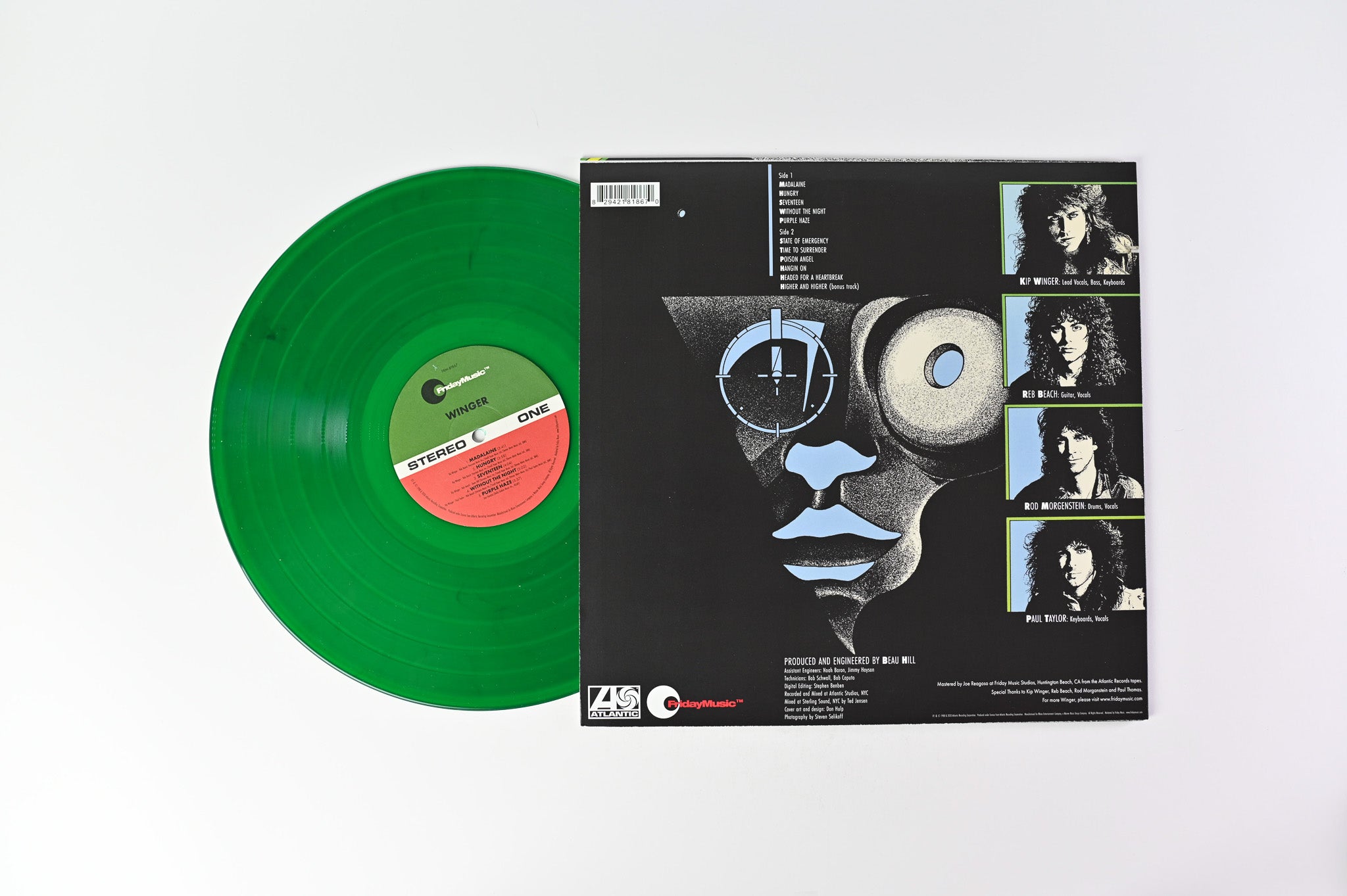 Winger - Winger on Friday Music Translucent Emerald Green Vinyl