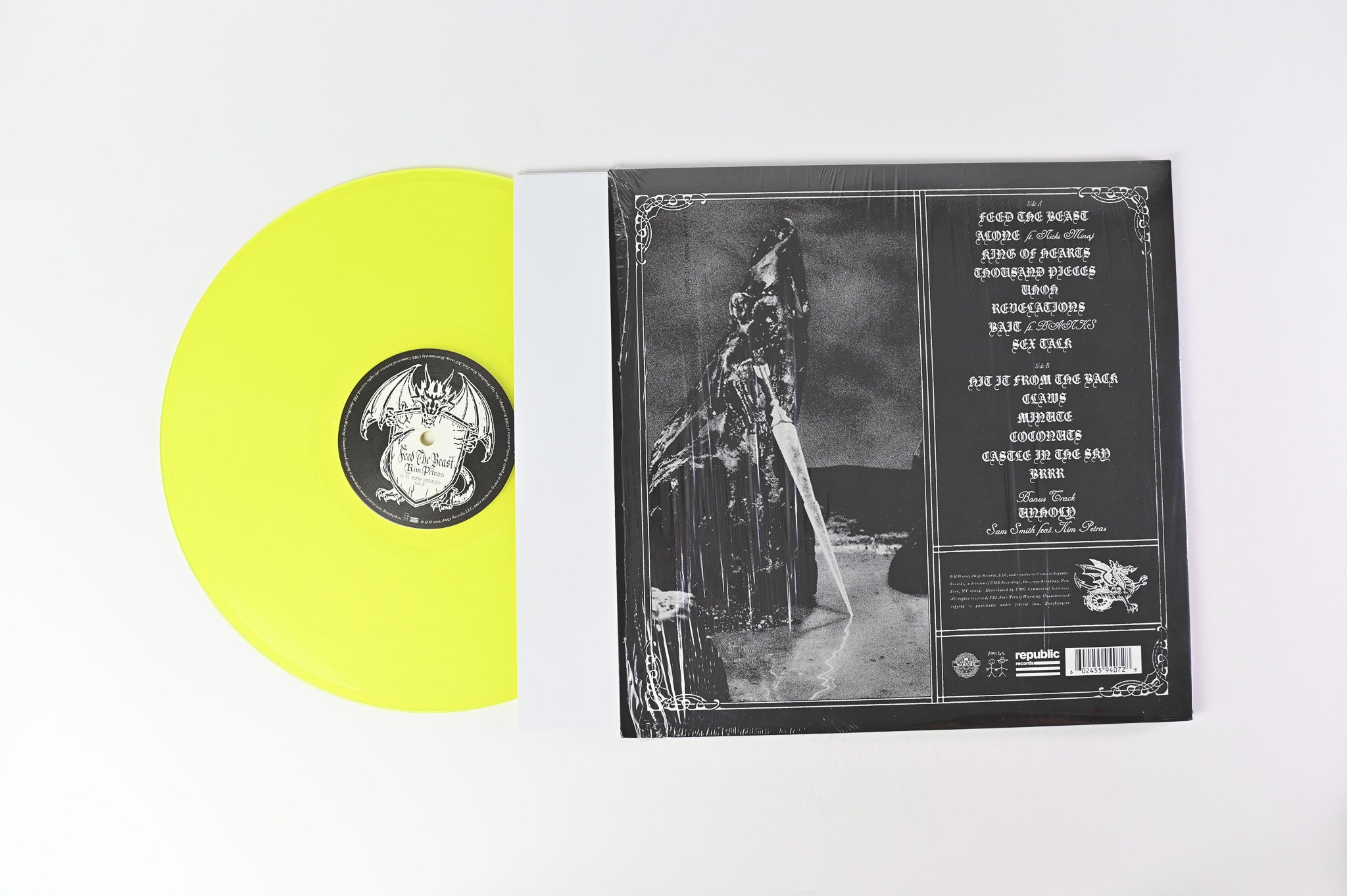 Kim Petras - Feed The Beast on Republic Ltd Neon Yellow Vinyl