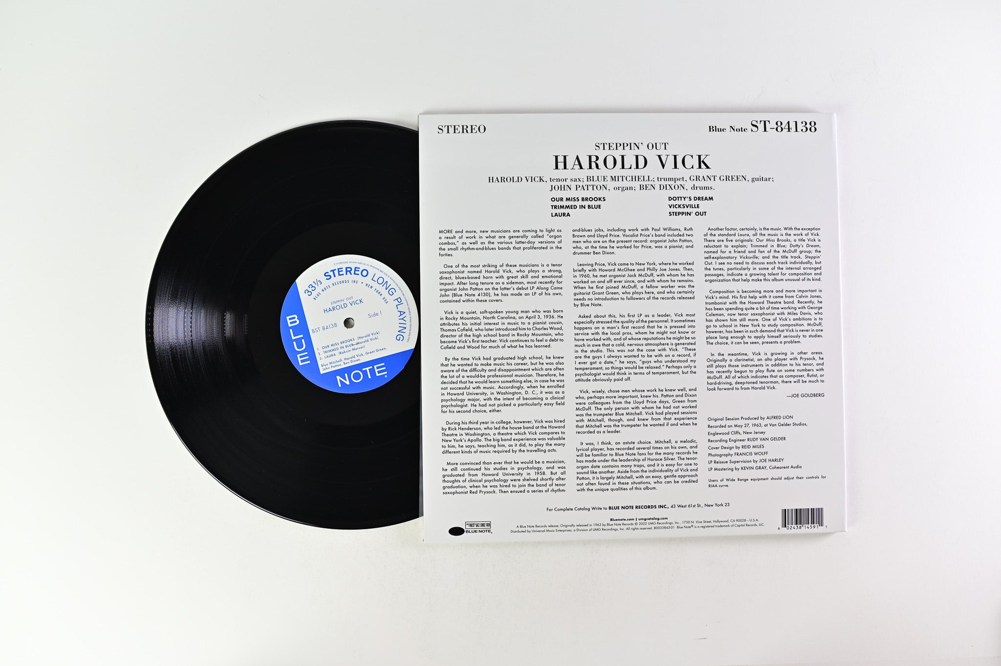 Harold Vick - Steppin' Out! Reissue On Blue Note
