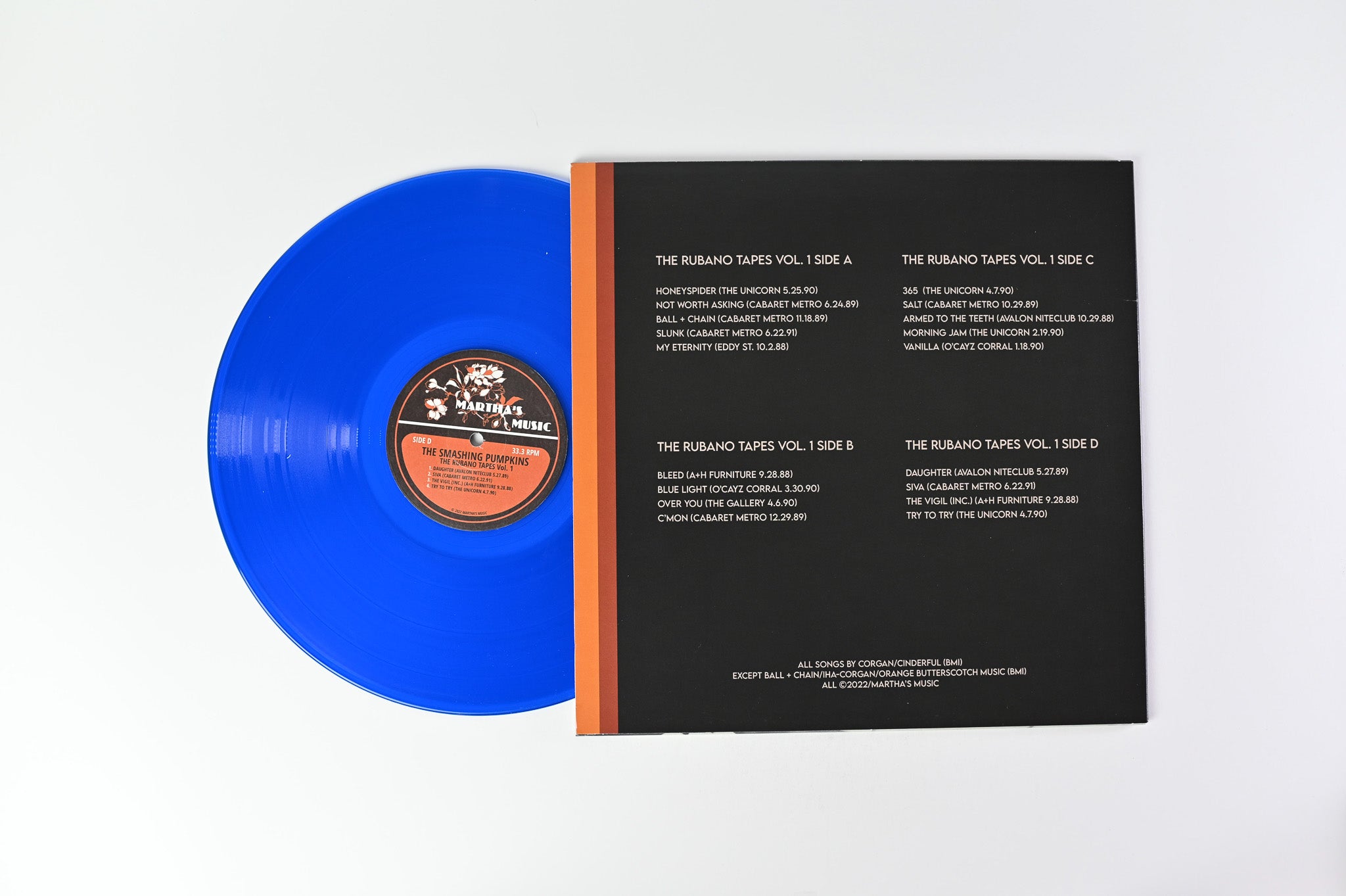 The Smashing Pumpkins - The Rubano Tapes Vol. 1 on Martha's Music Ltd Blue Vinyl