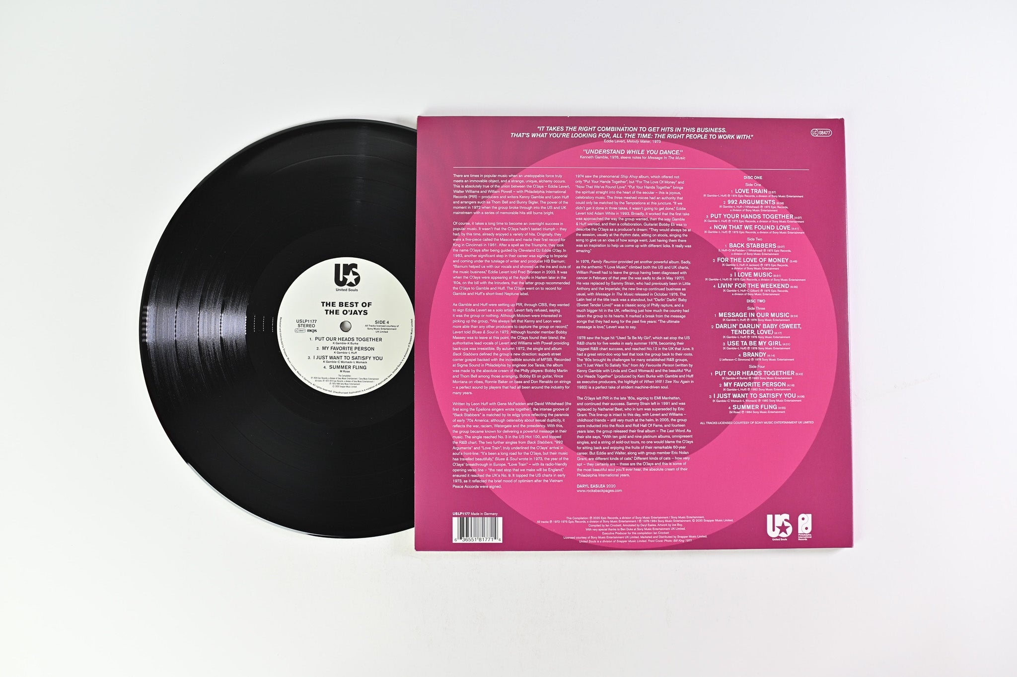 The O'Jays - Philly Chartbusters (The Best Of The O'Jays) on United Souls