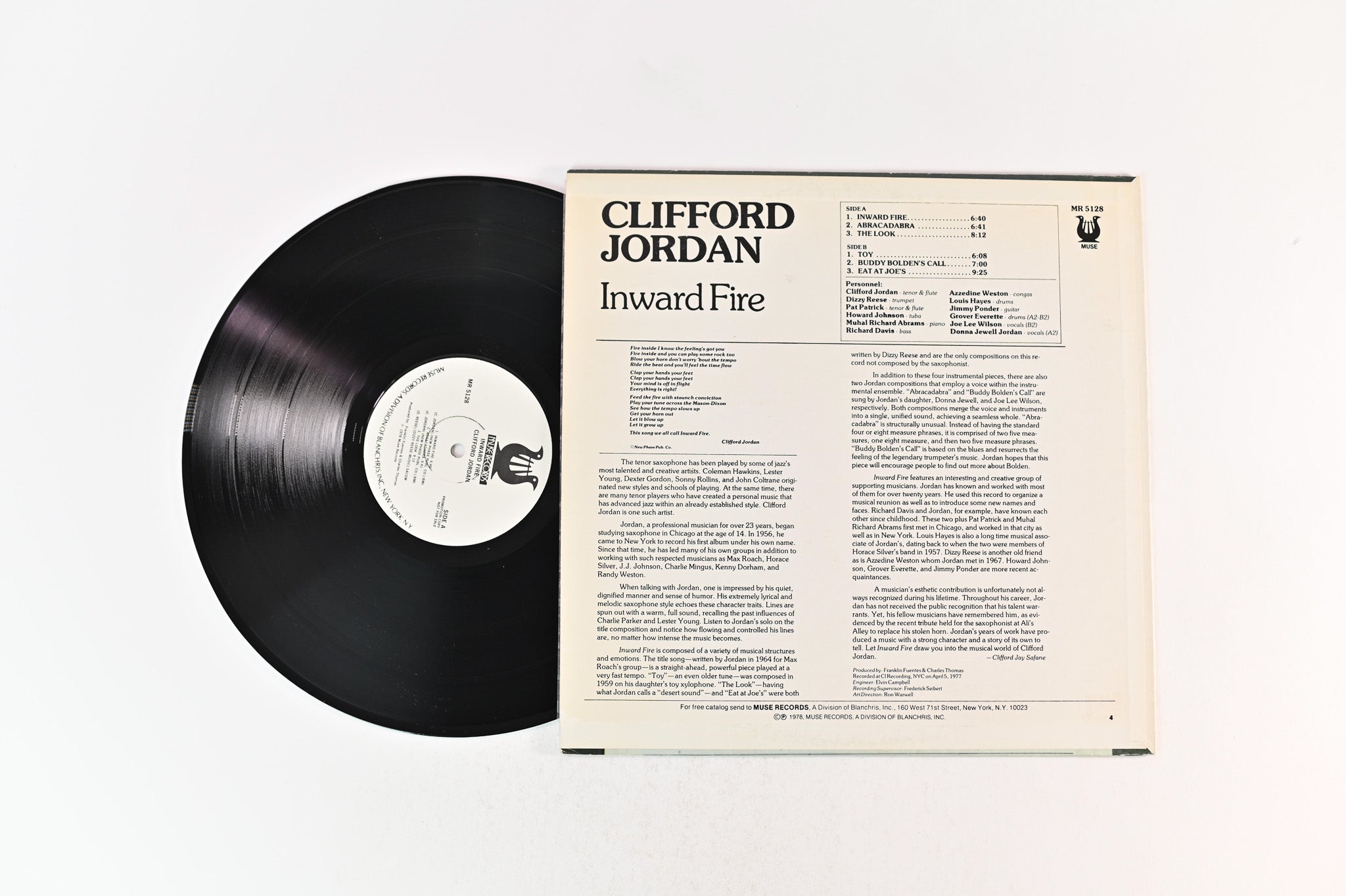 Clifford Jordan - Inward Fire on Muse Records - Promo