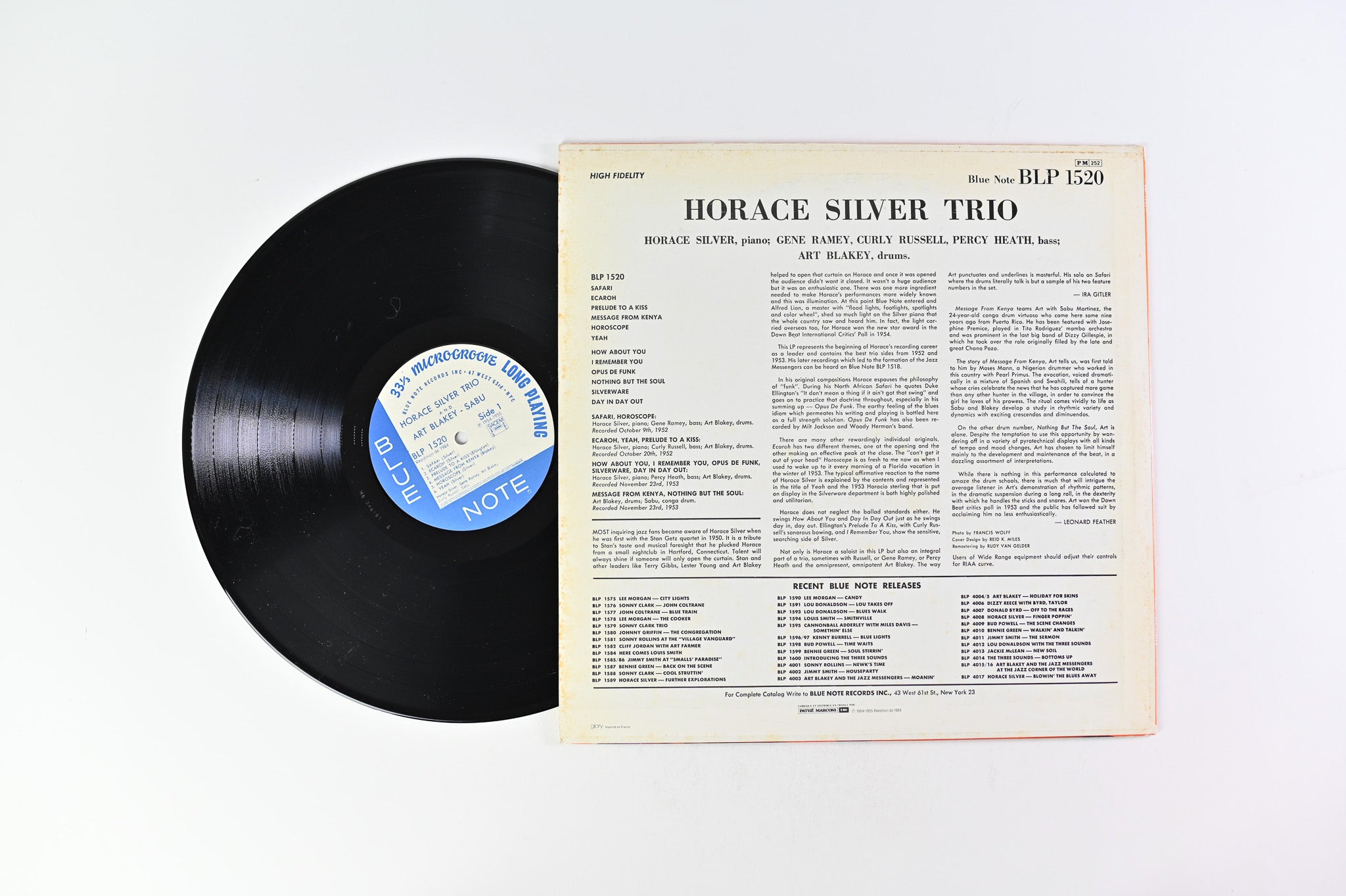 Horace Silver - Horace Silver Trio on Blue Note Reissue