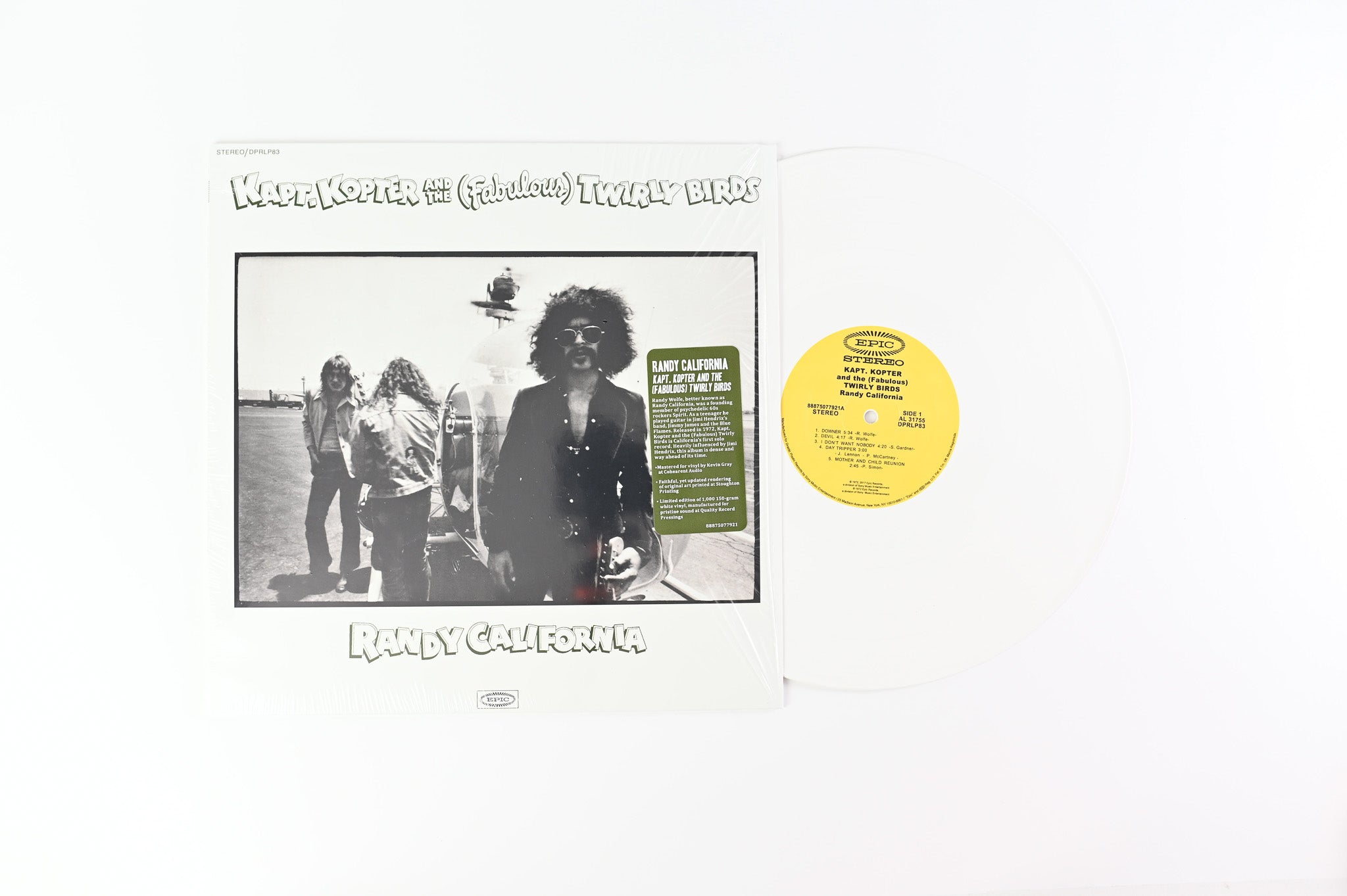 Randy California - Kapt. Kopter And The (Fabulous) Twirly Birds on Drastic Plastic Records - White Vinyl