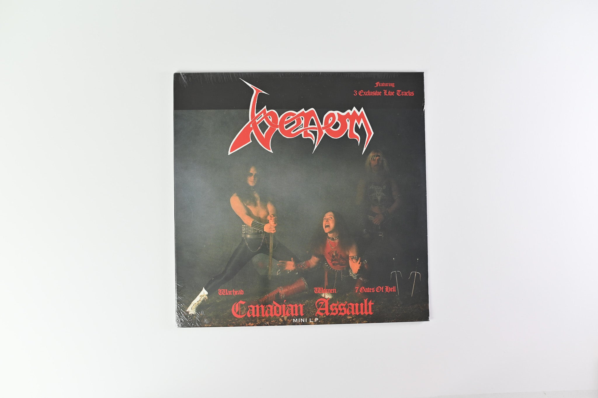 Venom - Canadian Assault on Back On Black - Red With White Splatter Vinyl