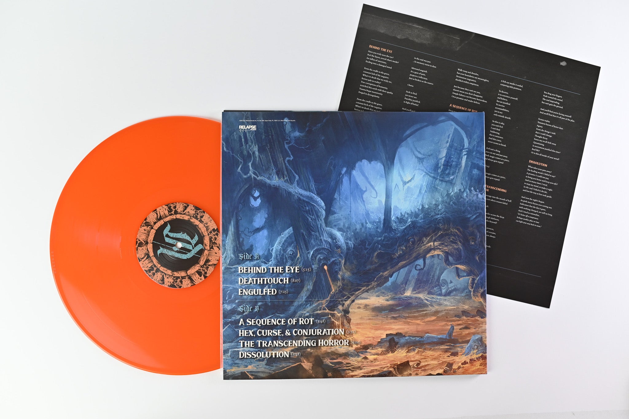 Temple Of Void - Summoning The Slayer on Relapse Records - Orange Vinyl