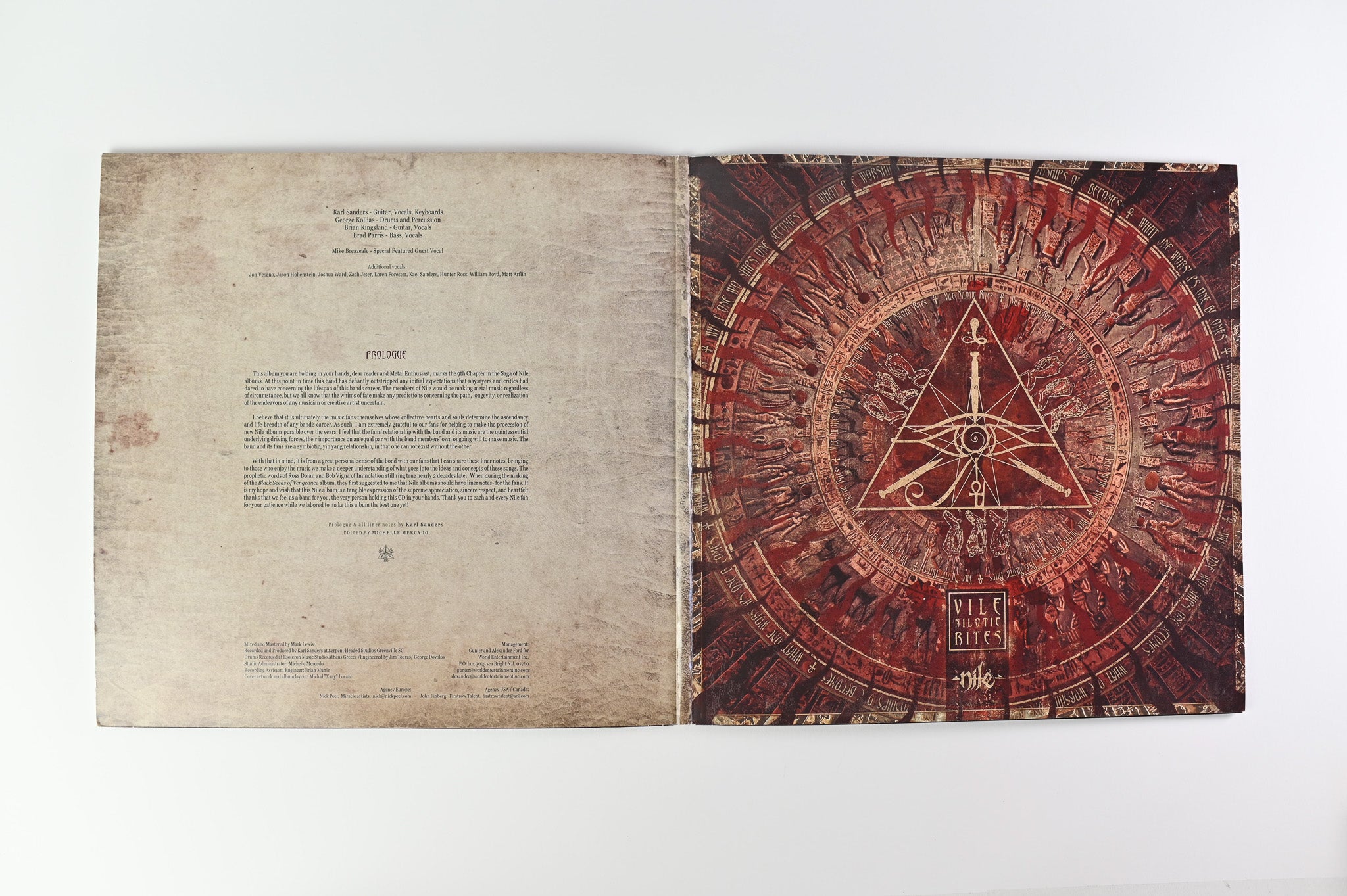 Nile - Vile Nilotic Rites on Nuclear Blast - Red Vinyl