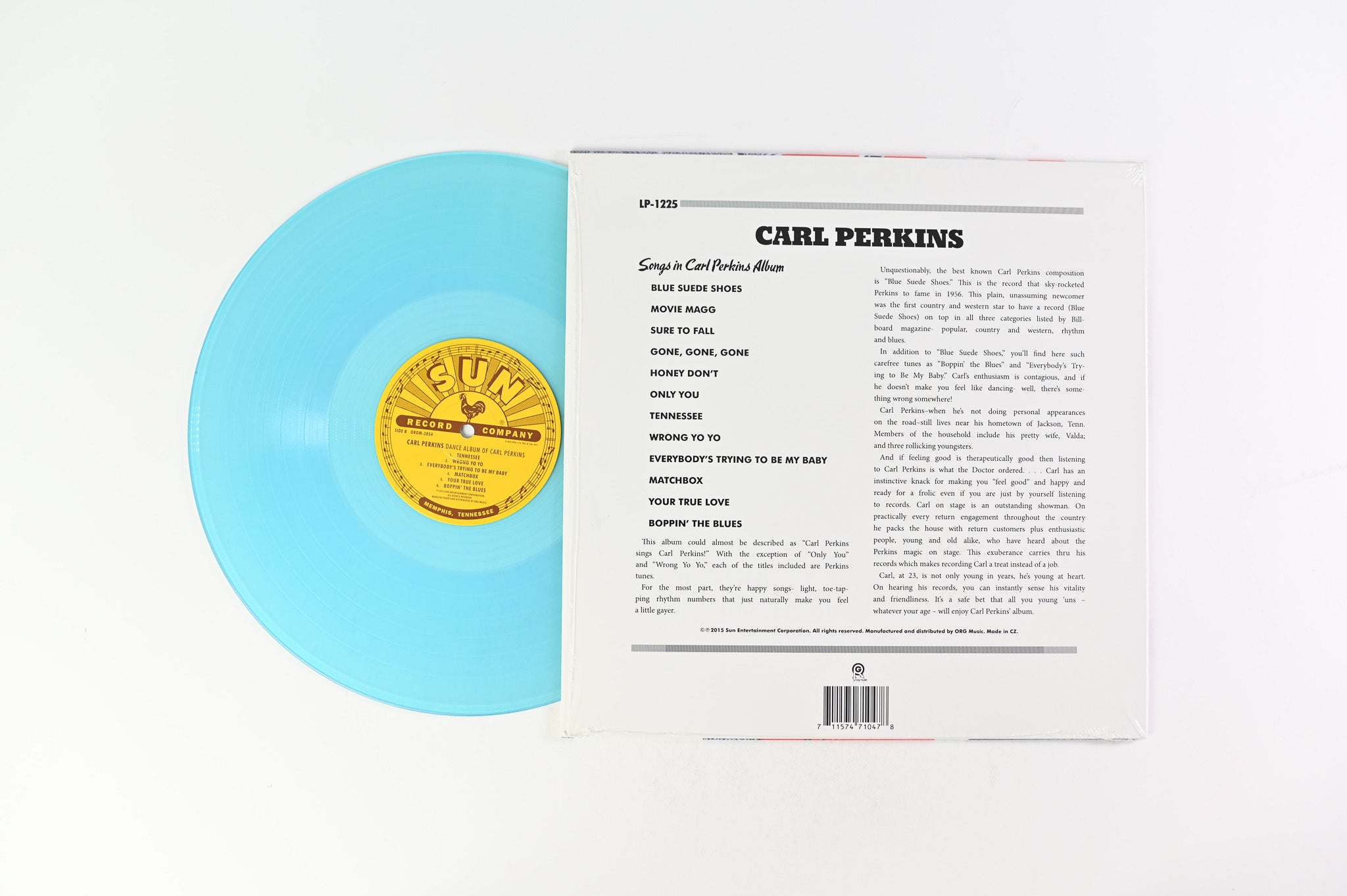 Carl Perkins - Dance Album Of Carl Perkins on ORG Sun RSD BF 2015 Blue Vinyl Reissue