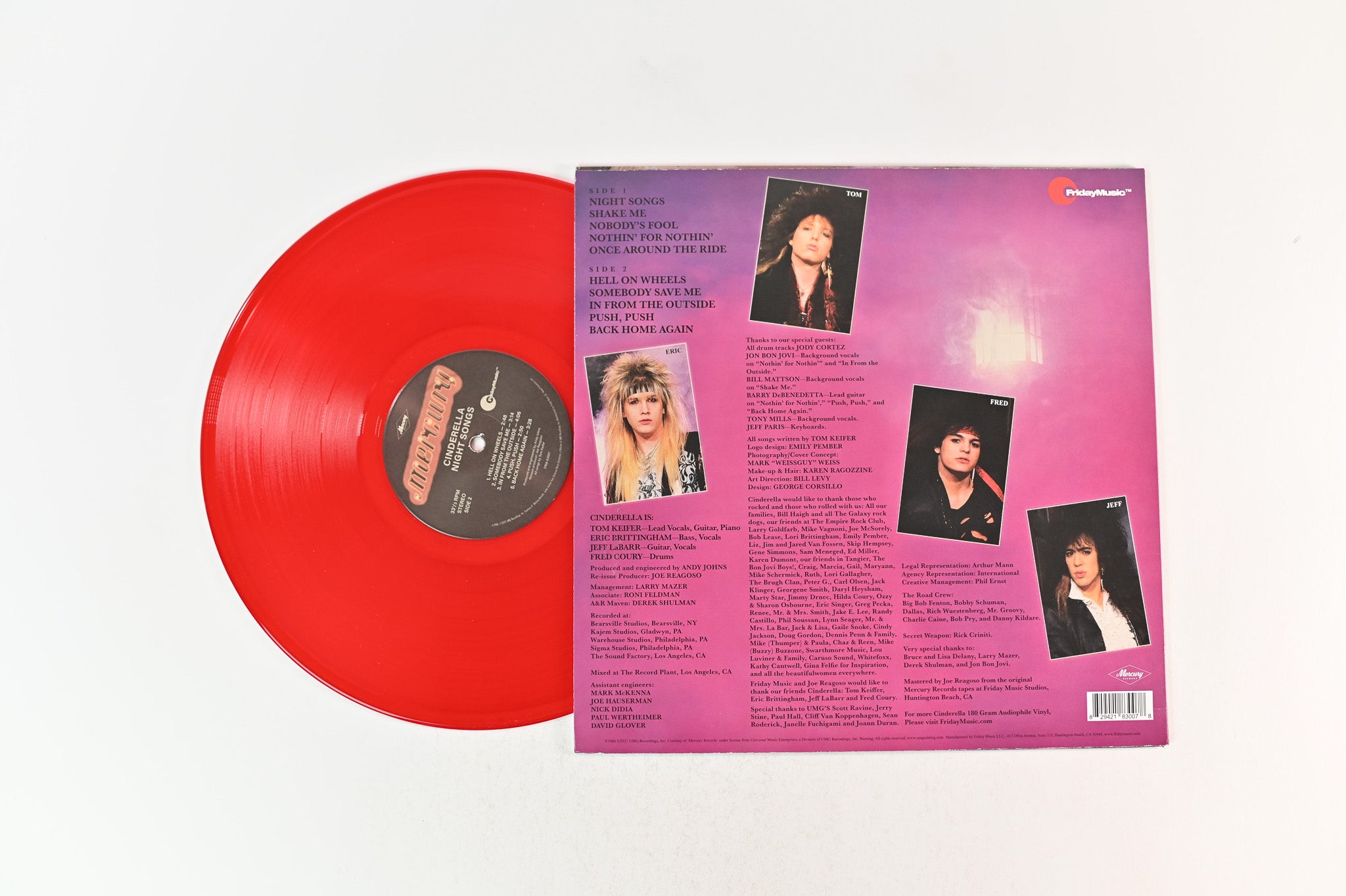 Cinderella - Night Songs on Friday Music - Red Vinyl