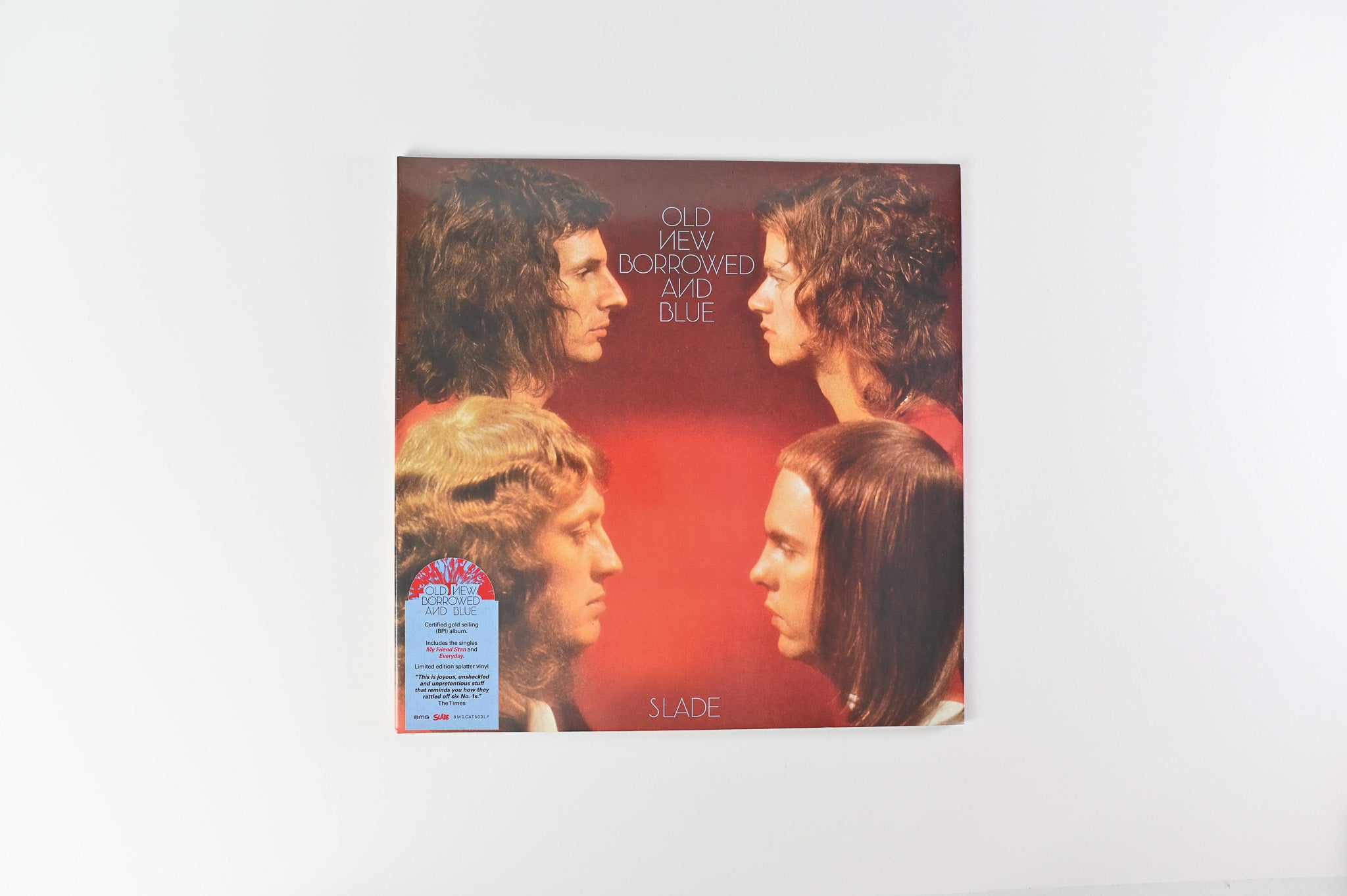 Slade - Old New Borrowed And Blue on BMG - Splatter Vinyl Sealed