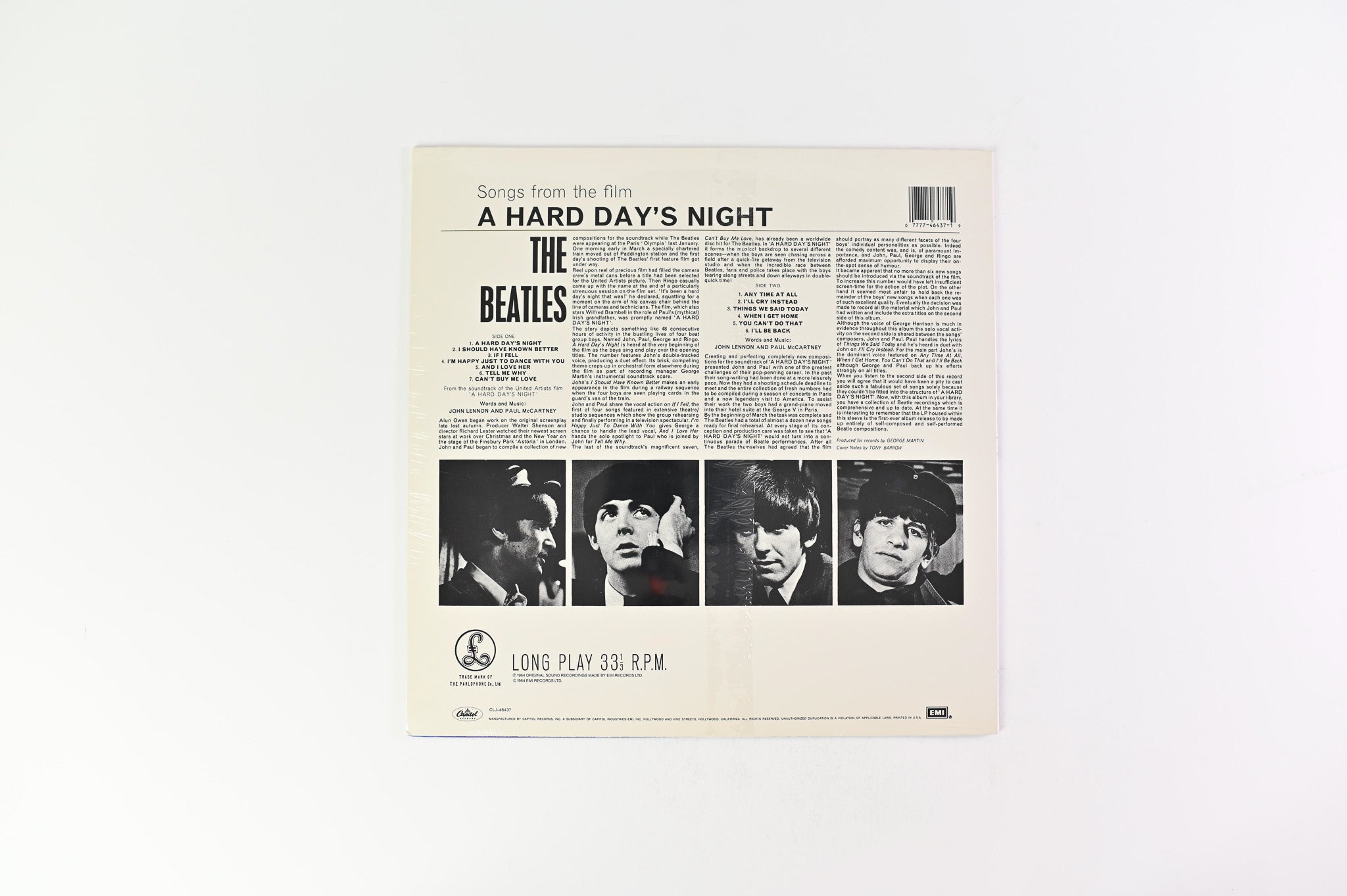 The Beatles - A Hard Day's Night on Capitol 1987 Reissue Sealed