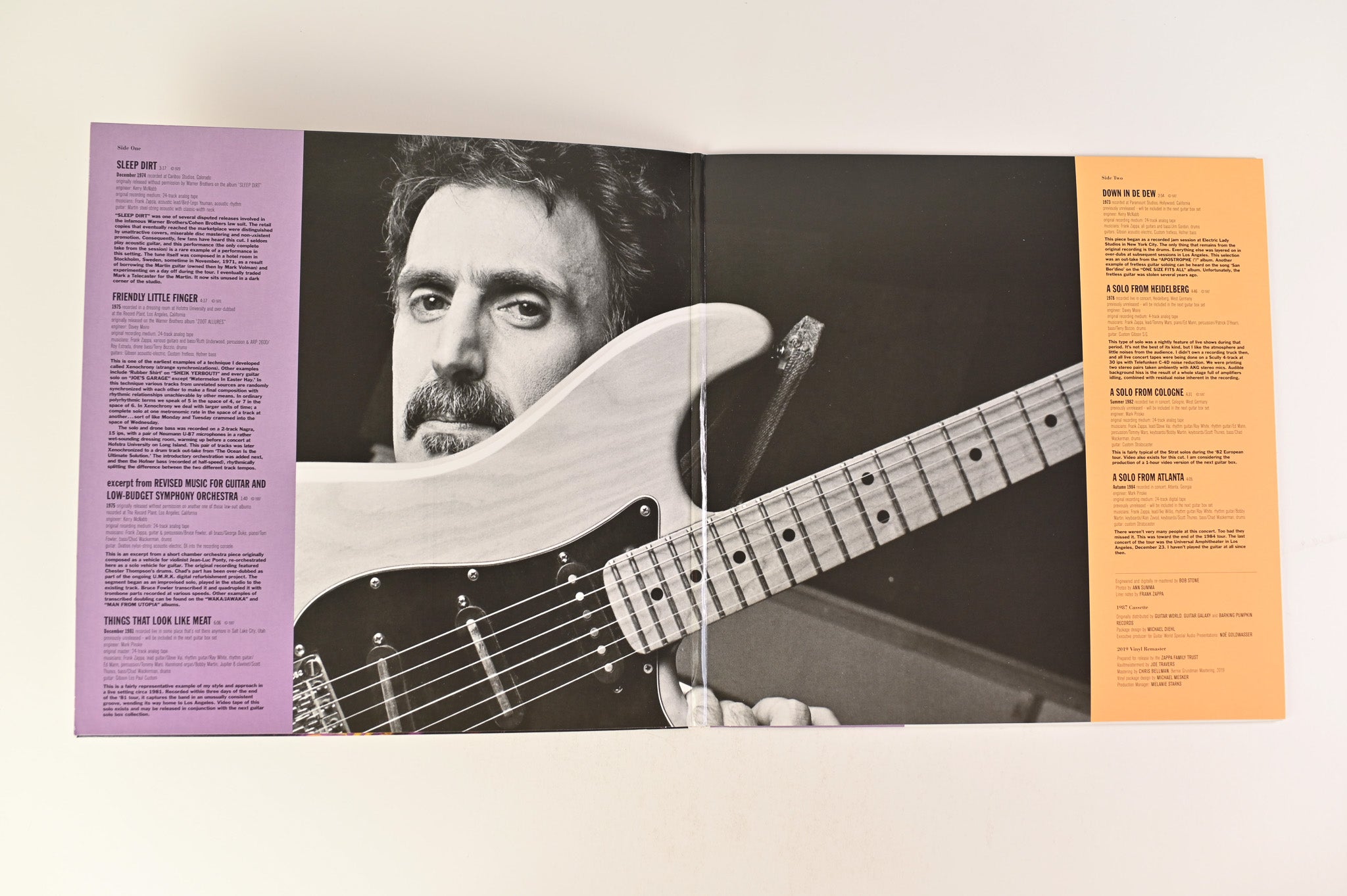 Frank Zappa - The Guitar World According To Frank Zappa on Zappa Records Ltd Numbered Clear Vinyl RSD 2019 Reissue