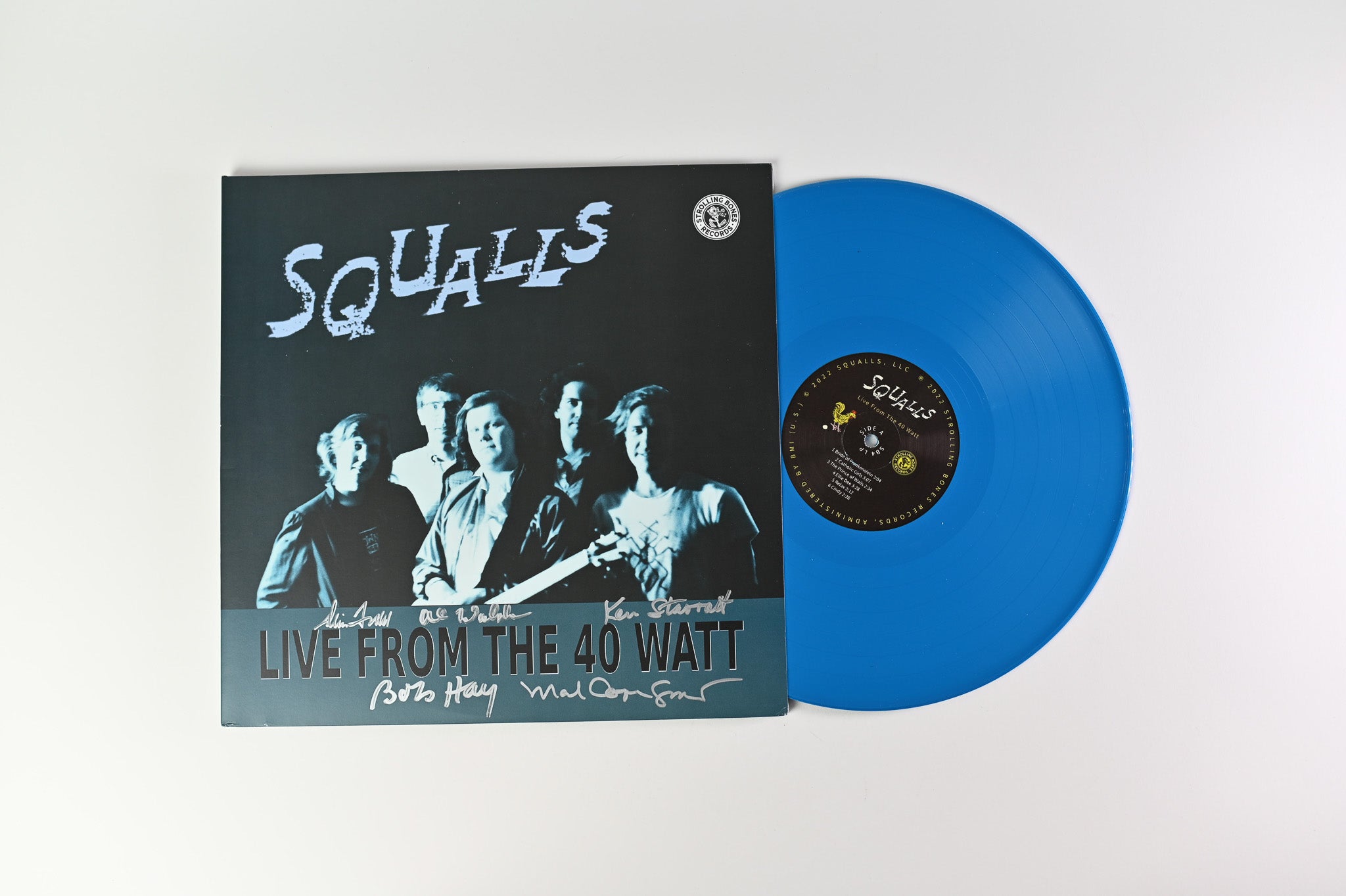 The Squalls - Live From The 40 Watt on Strolling Bones Records - Turquoise Vinyl