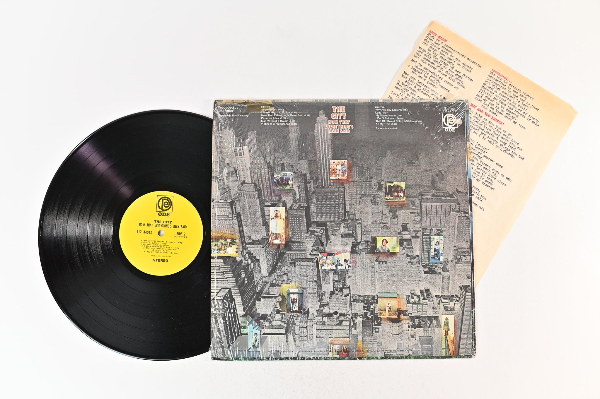 The City Carole King - Now That Everything's Been Said on Ode