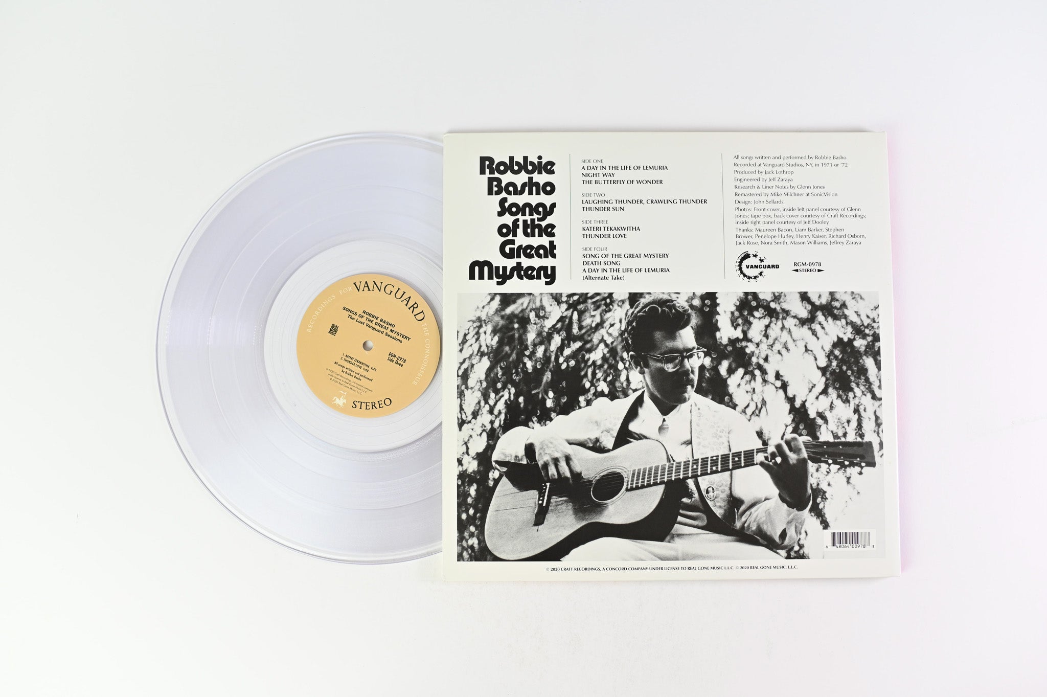 Robbie Basho - Songs Of The Great Mystery on Real Gone Music Clear Vinyl