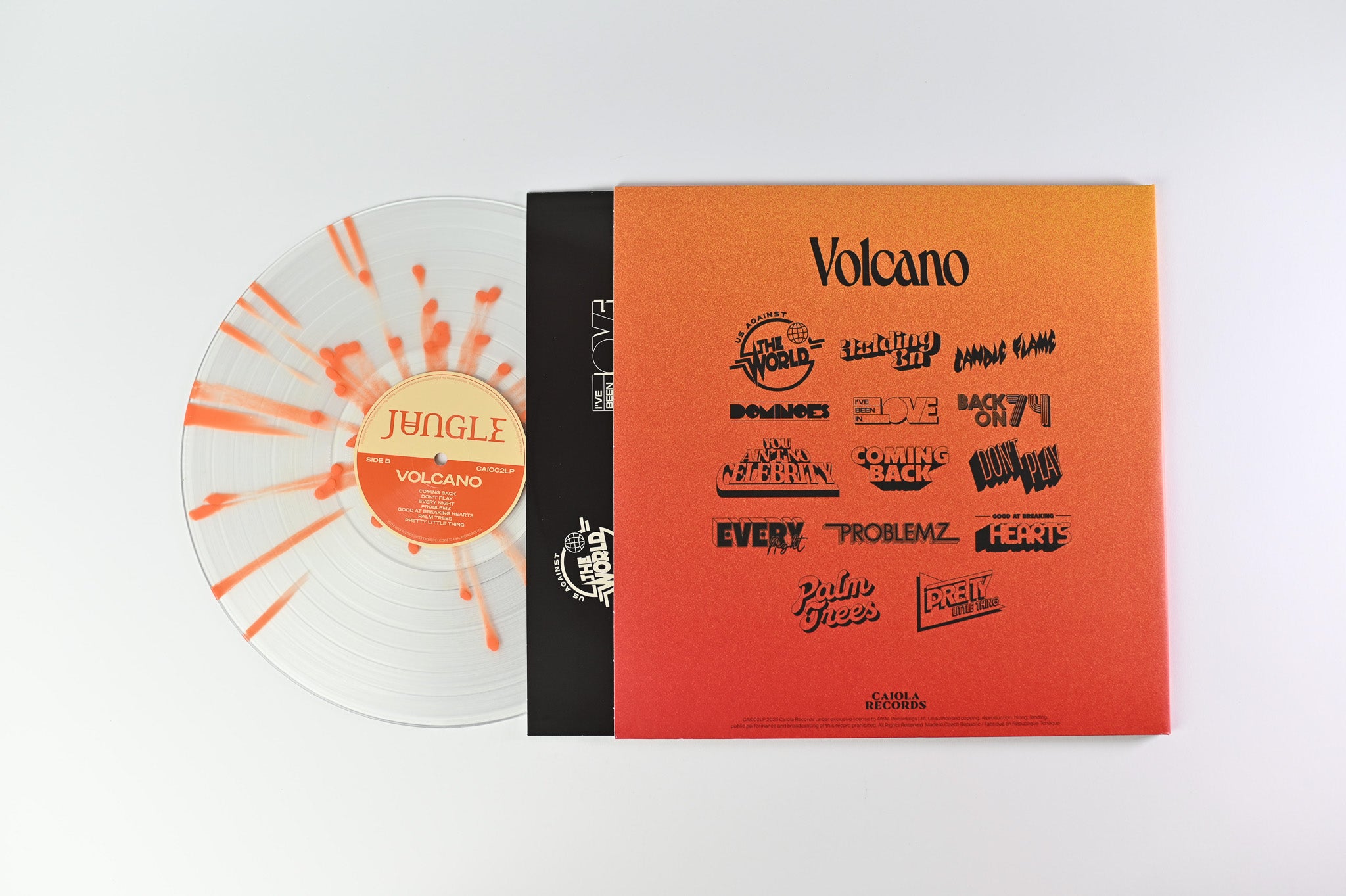 Jungle Volcano on Caiola Records Splatter Vinyl