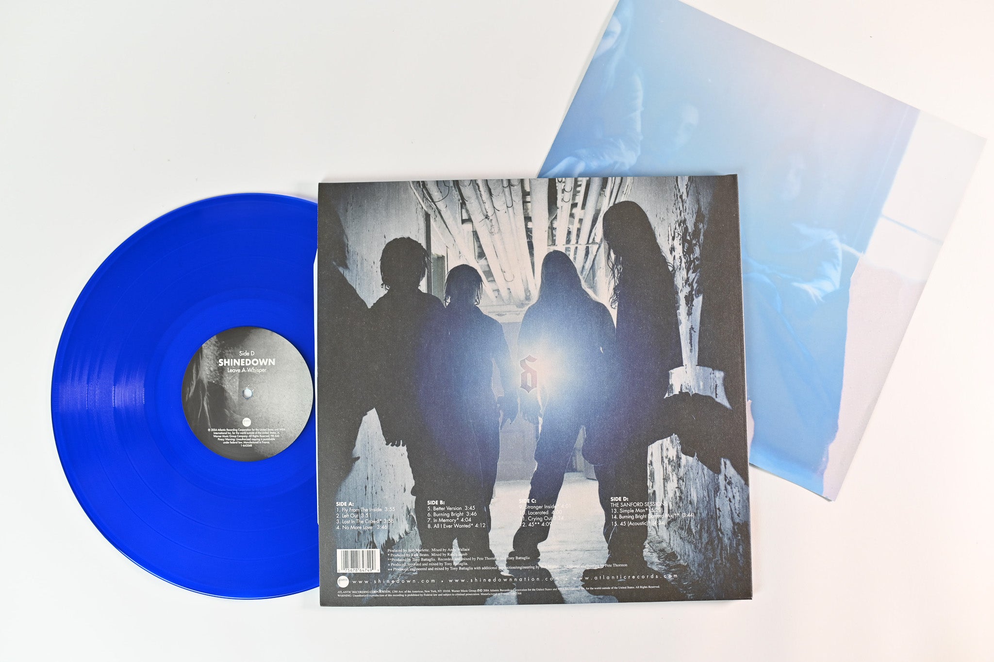 Shinedown - Leave A Whisper Reissue on Atlantic Blue Translucent Vinyl