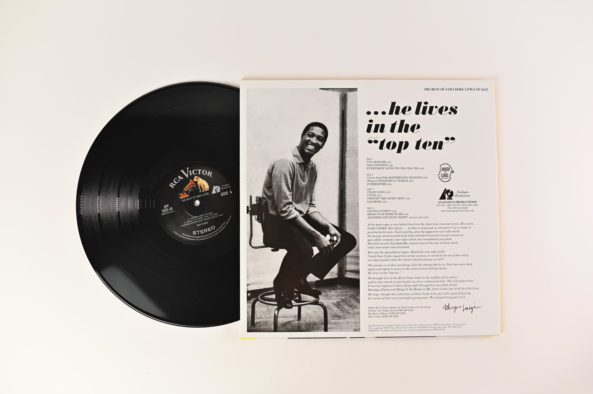 Sam Cooke - The Best Of Sam Cooke on RCA Analogue Productions 45 RPM Reissue