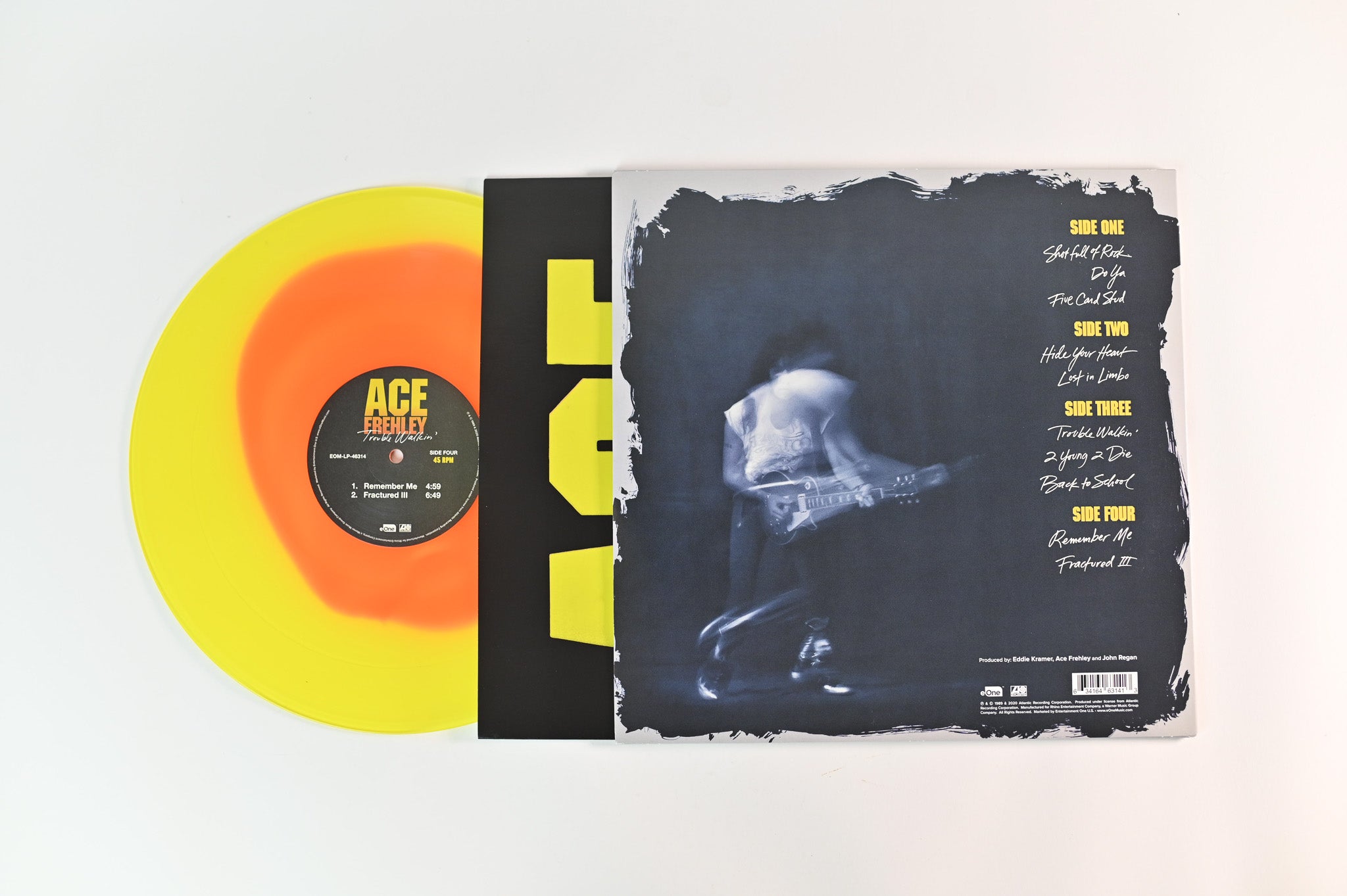 Ace Frehley - Trouble Walkin’ on eOne/Atlantic RSD Reissue Yellow/Orange Vinyl