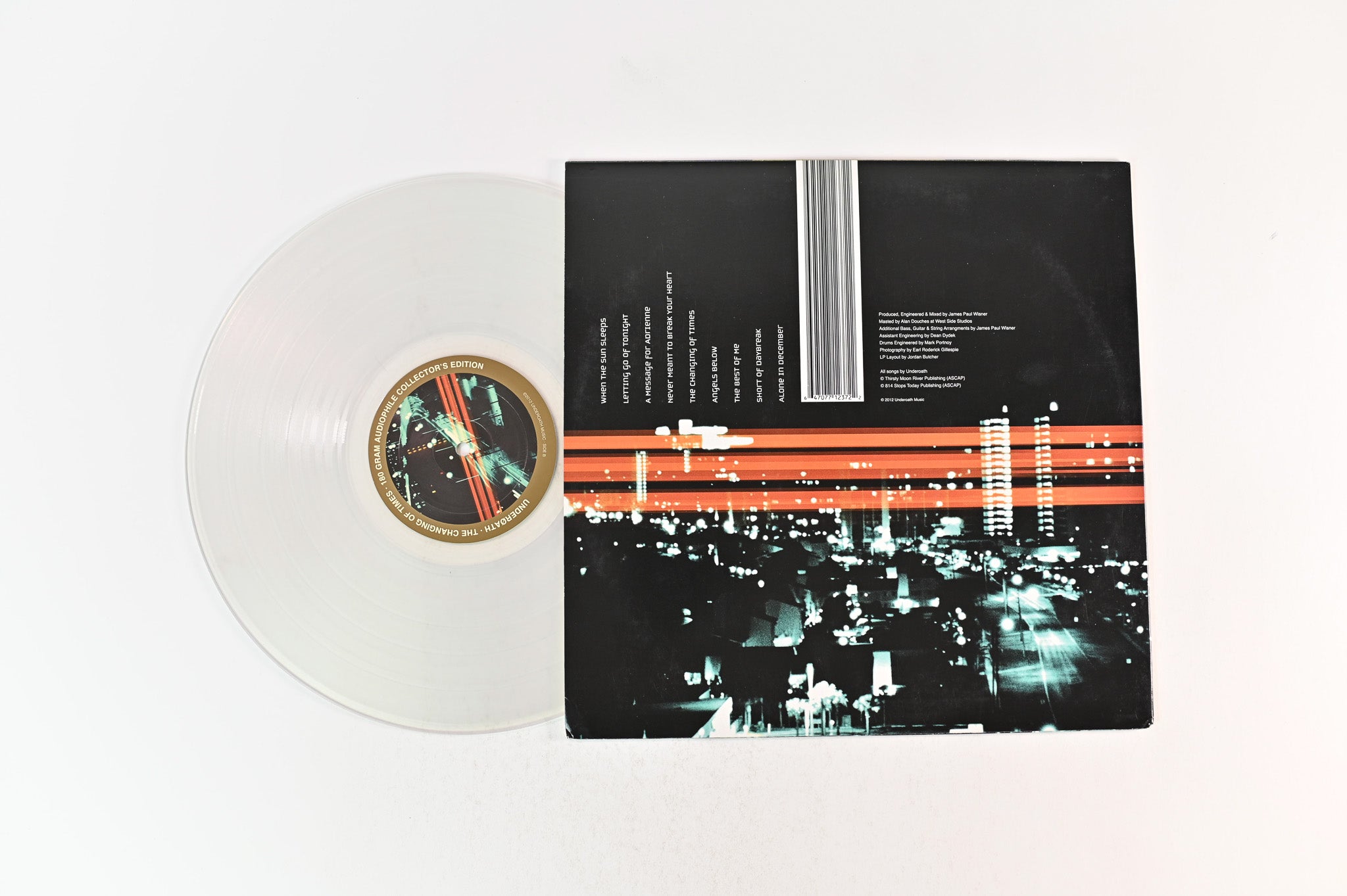 Underoath - The Changing Of Times on Underoath Music Ltd Clear Vinyl Reissue
