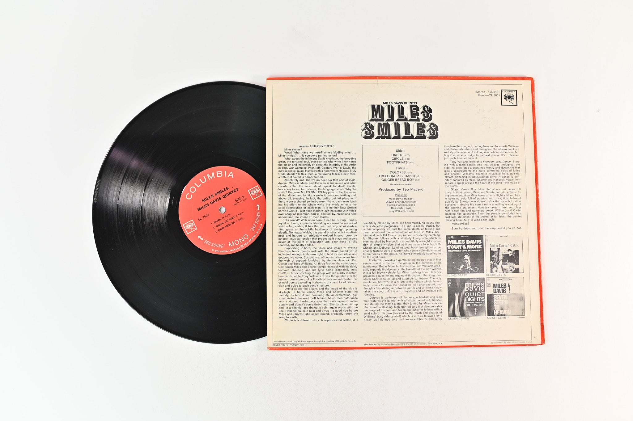 The Miles Davis Quintet - Miles Smiles on Columbia 2 Eye Mono