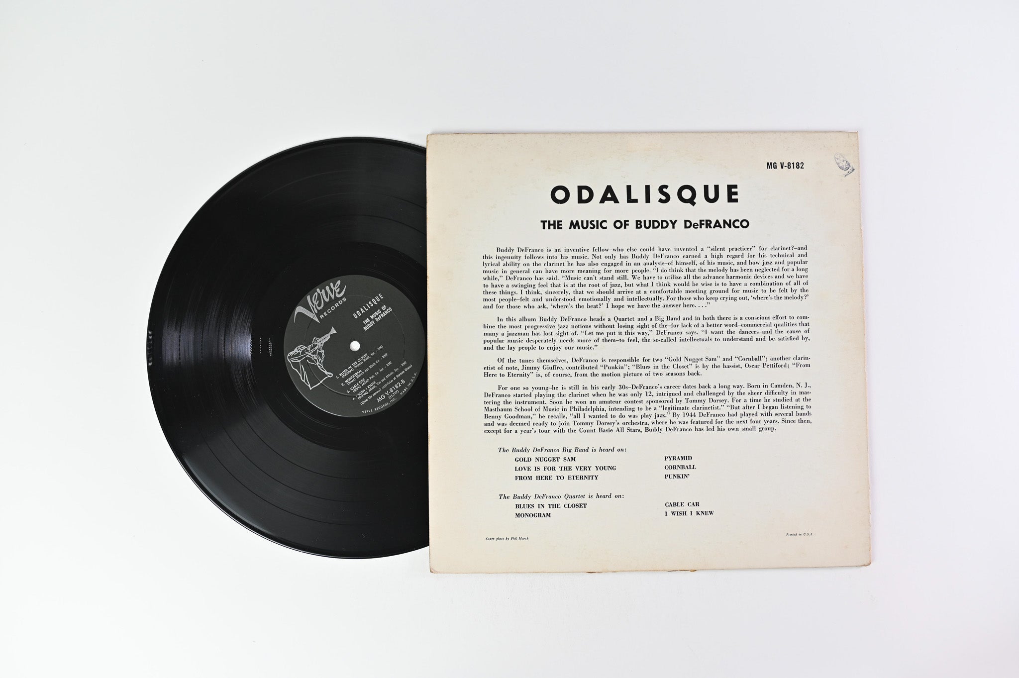 Buddy DeFranco - Odalisque - The Music Of Buddy DeFranco on Verve Mono Trumpeter Logo Reissue