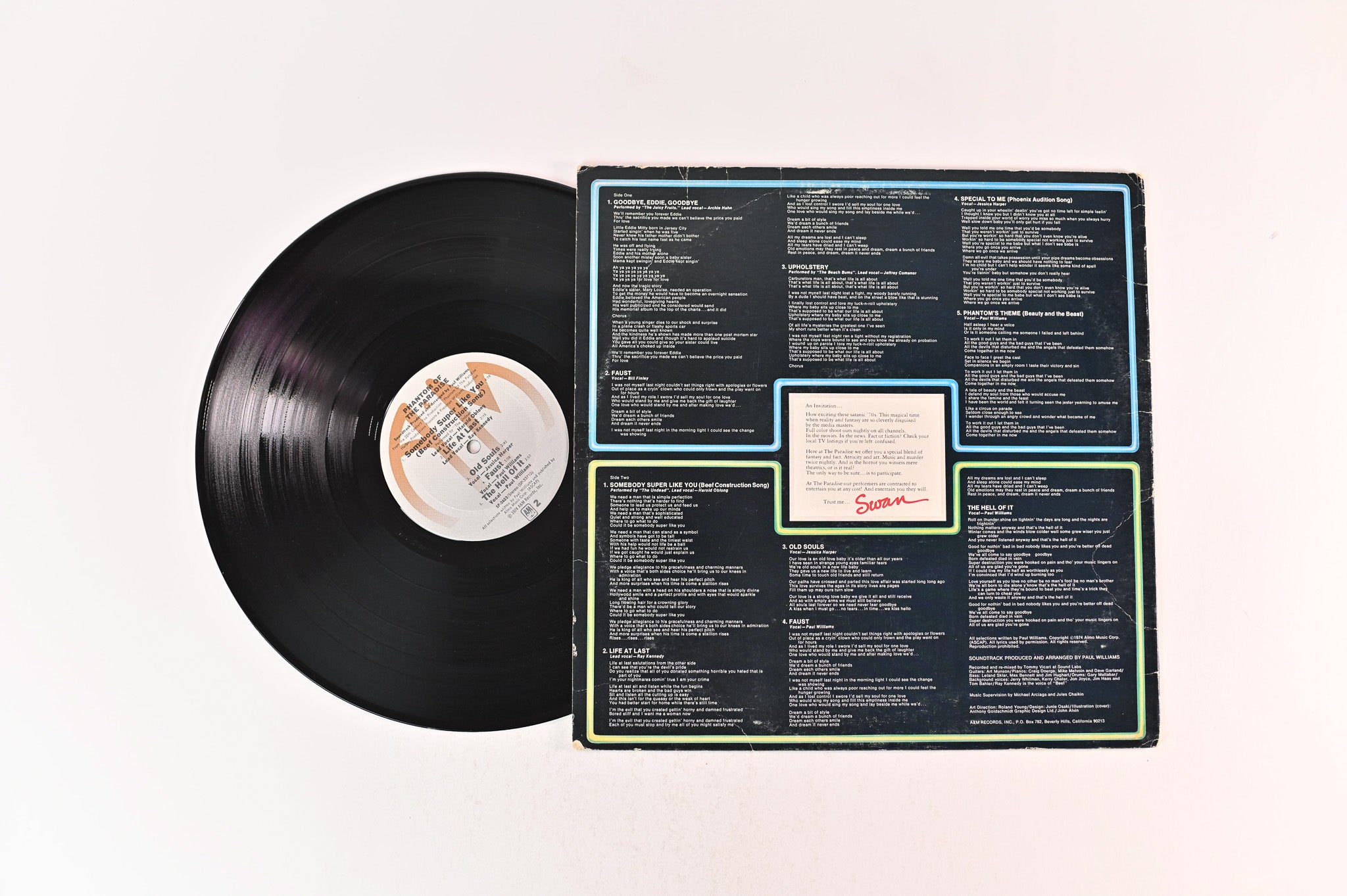 Various - Phantom Of The Paradise - Original Soundtrack Recording on A&M
