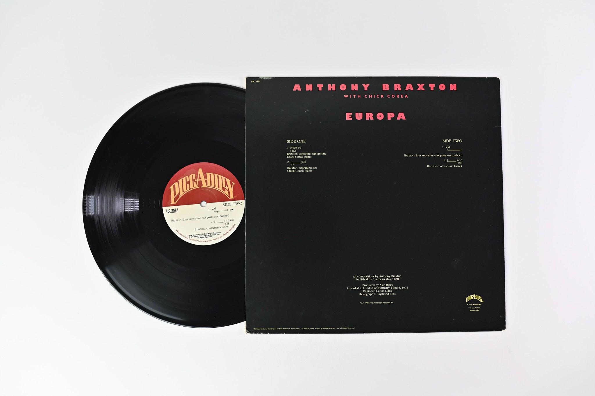 Anthony Braxton With Chick Corea - Europa on Picc-A-Dilly