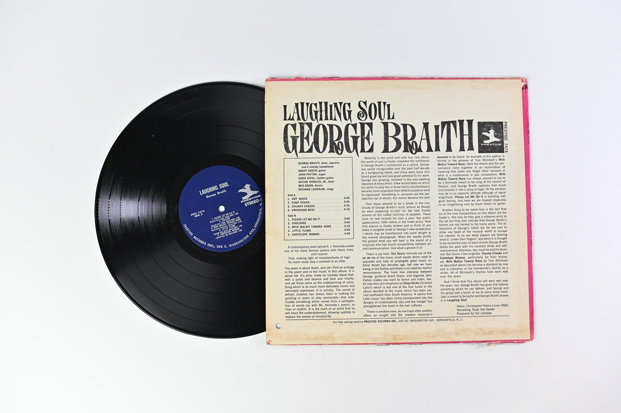 George Braith - Laughing Soul on Prestige Stereo