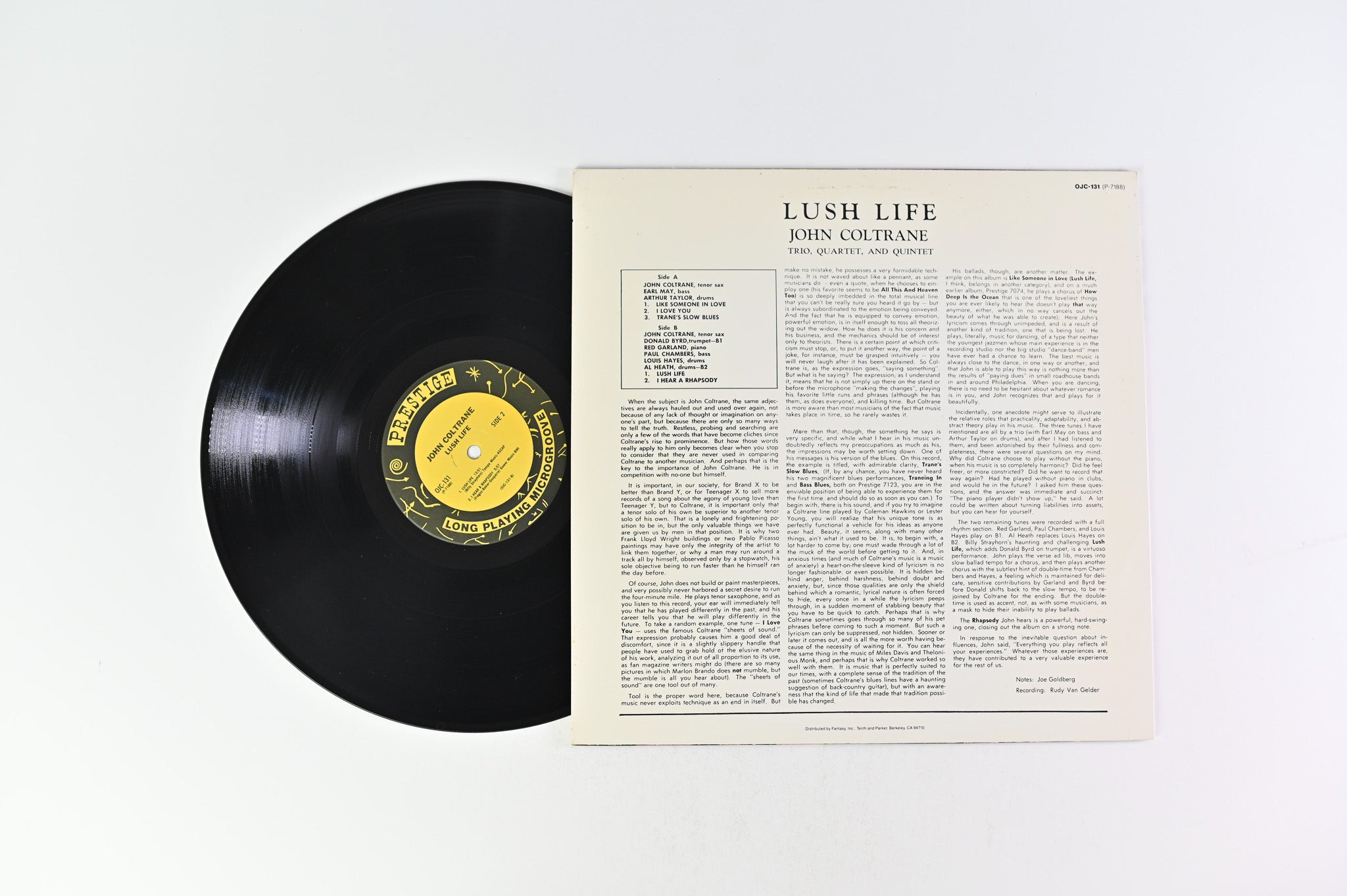 John Coltrane - Lush Life on Prestige OJC Reissue