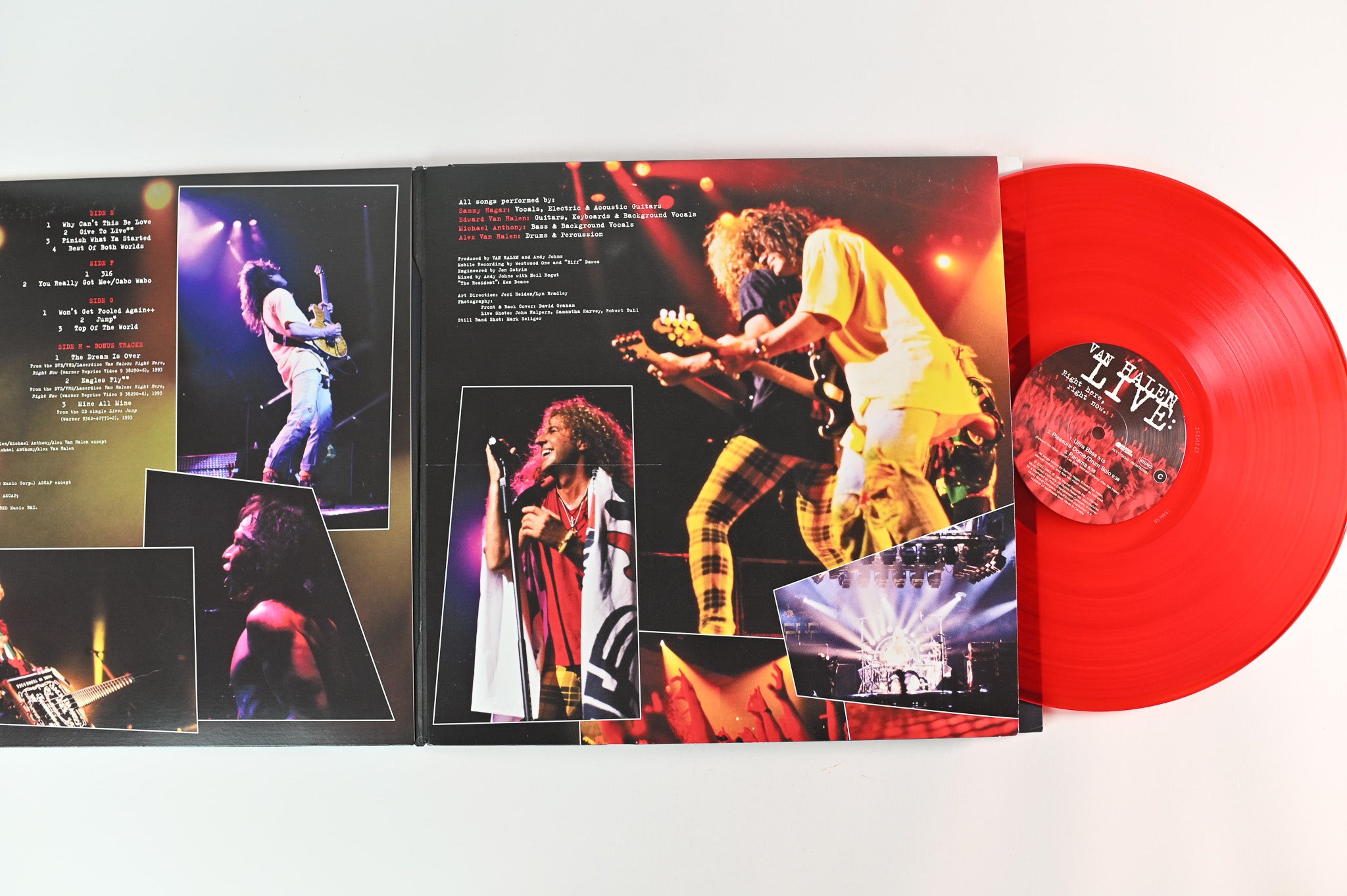 VAN HALEN LIVE Right here レコードRED VINYL