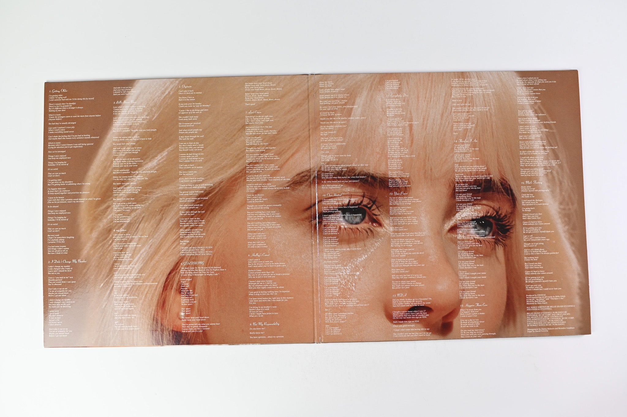 Billie Eilish - Happier Than Ever on Interscope Pale Yellow