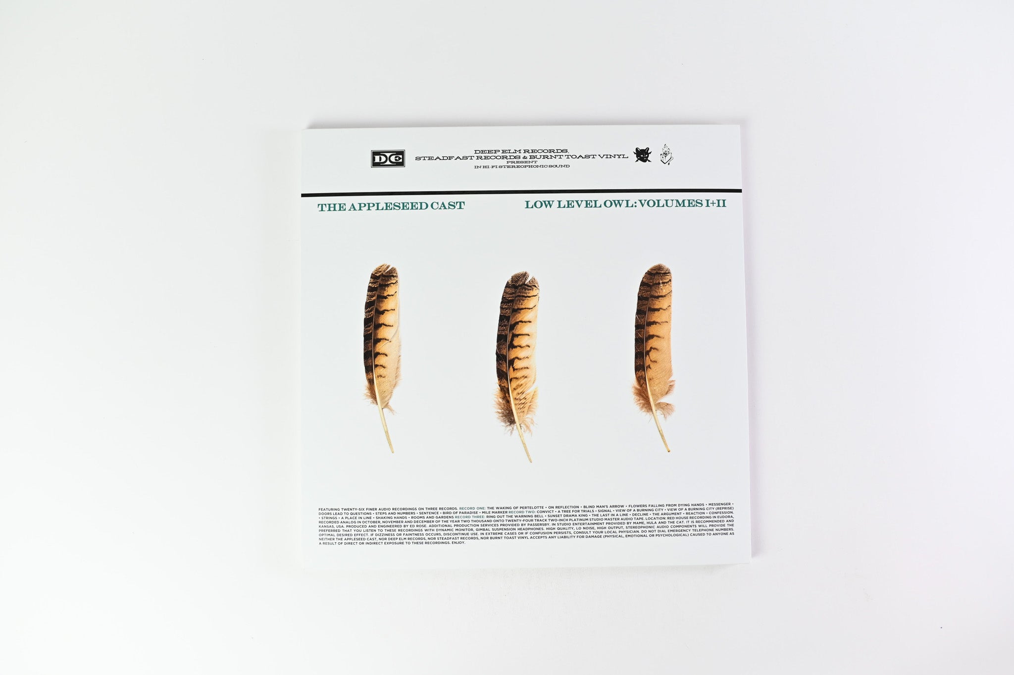 The Appleseed Cast - Low Level Owl: Volumes I + II on Deep Elm Natural Colored Vinyl