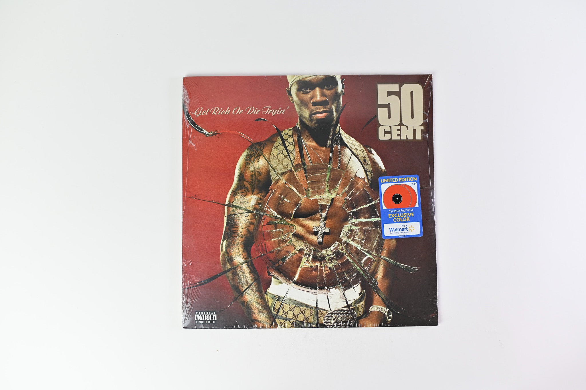 50 Cent - Get Rich Or Die Tryin' on Ume Ltd Opaque Red Vinyl Reissue Sealed