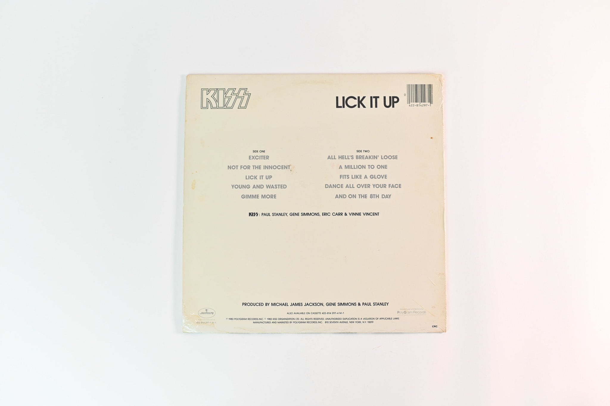 Kiss - Lick It Up SEALED on Mercury
