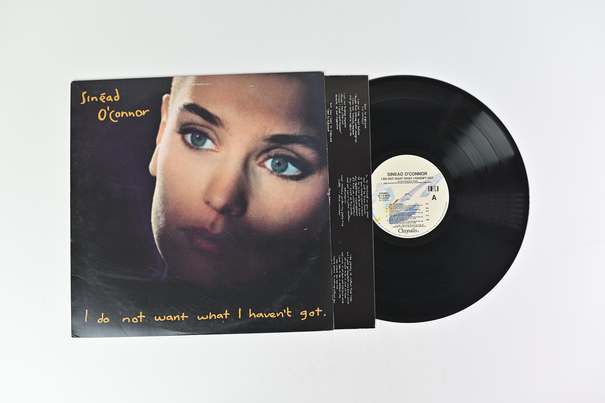 Sinéad O'Connor - I Do Not Want What I Haven't Got on Ensign Chrysalis