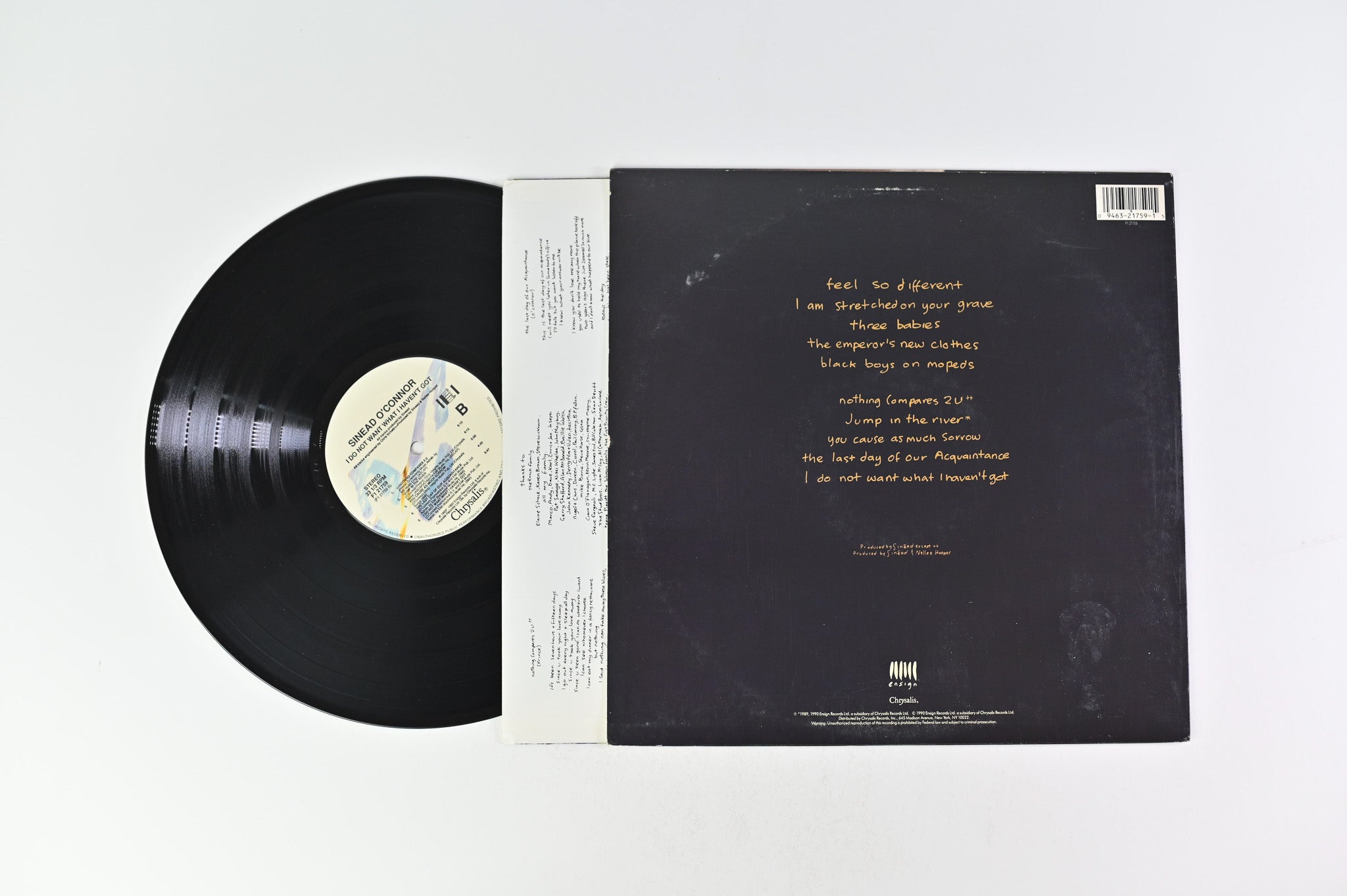 Sinéad O'Connor - I Do Not Want What I Haven't Got on Ensign Chrysalis