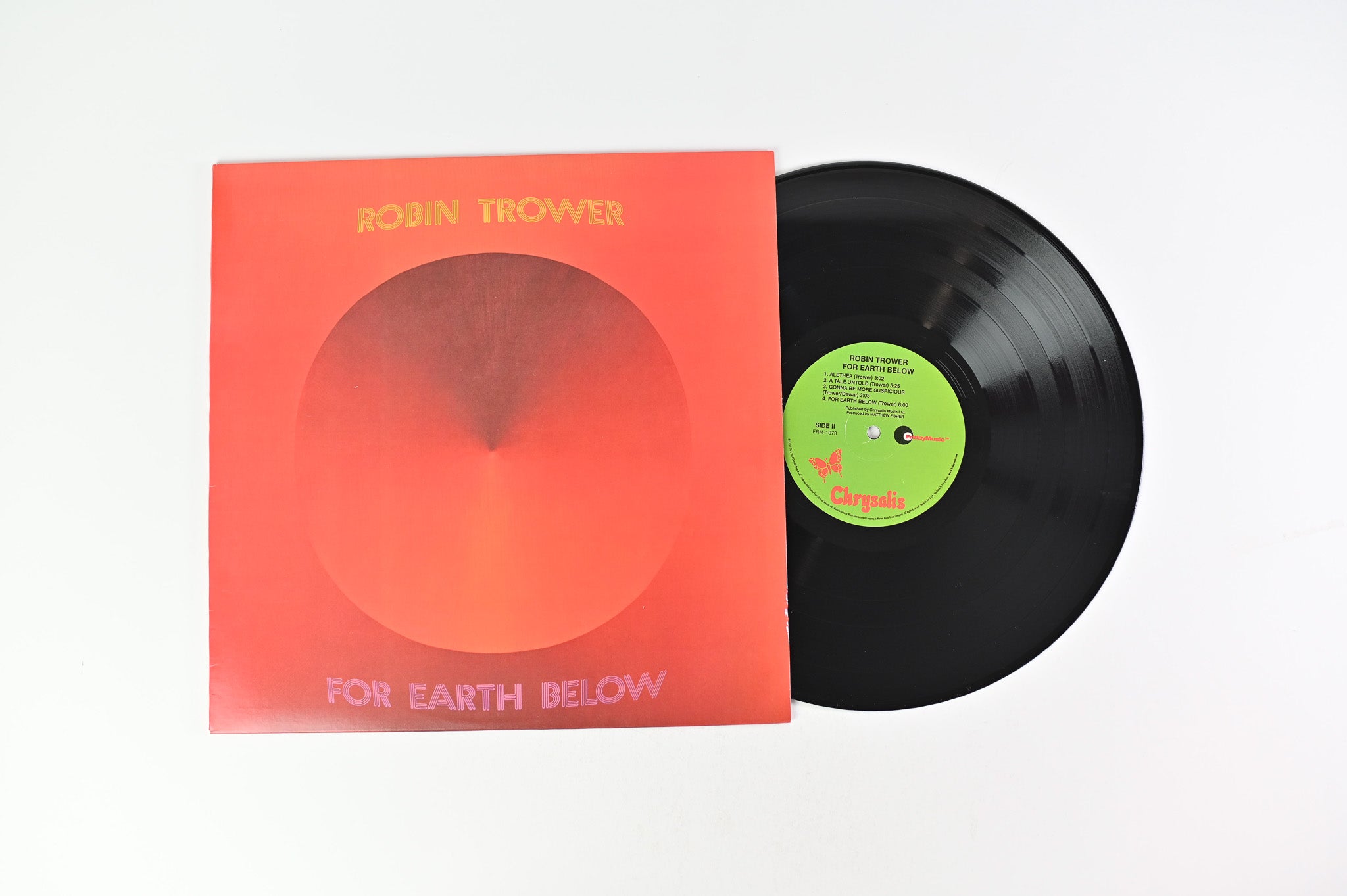 Robin Trower - For Earth Below on Chrysalis/Friday Music Reissue