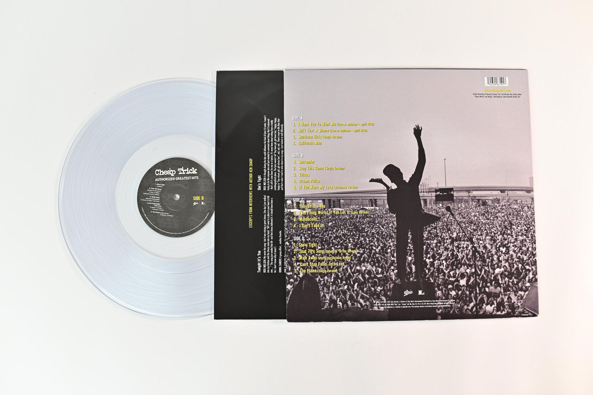 Cheap Trick - Authorized Greatest Hits on Epic / Legacy - Clear Vinyl