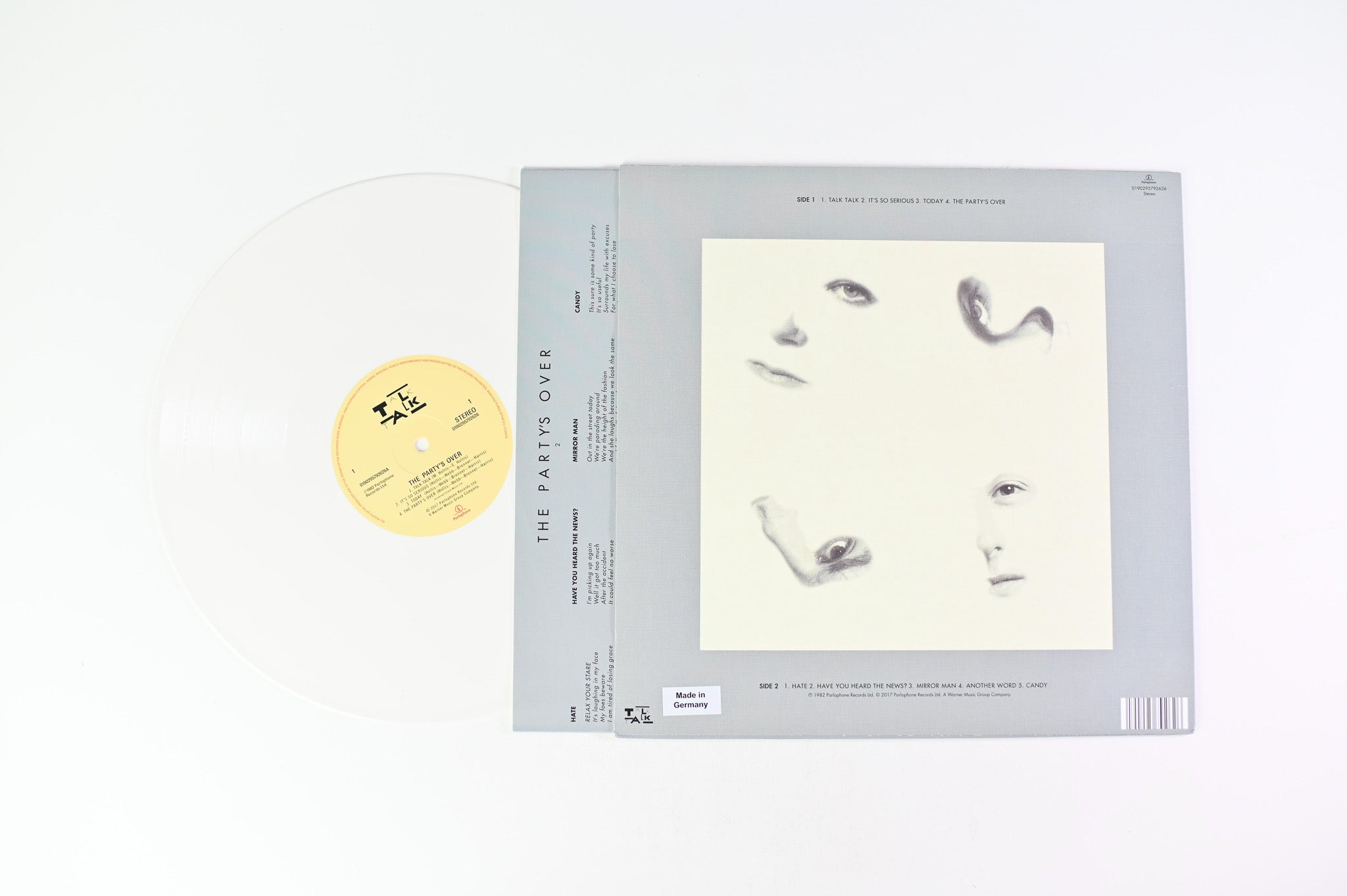 Talk Talk - The Party's Over on Parlophone White Vinyl Reissue