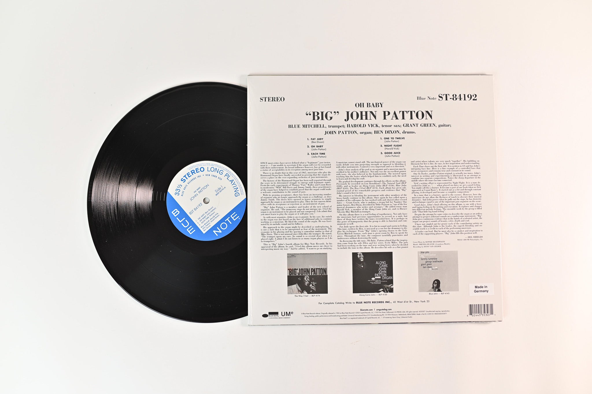 John Patton - Oh Baby! on Blue Note Classic Vinyl Series