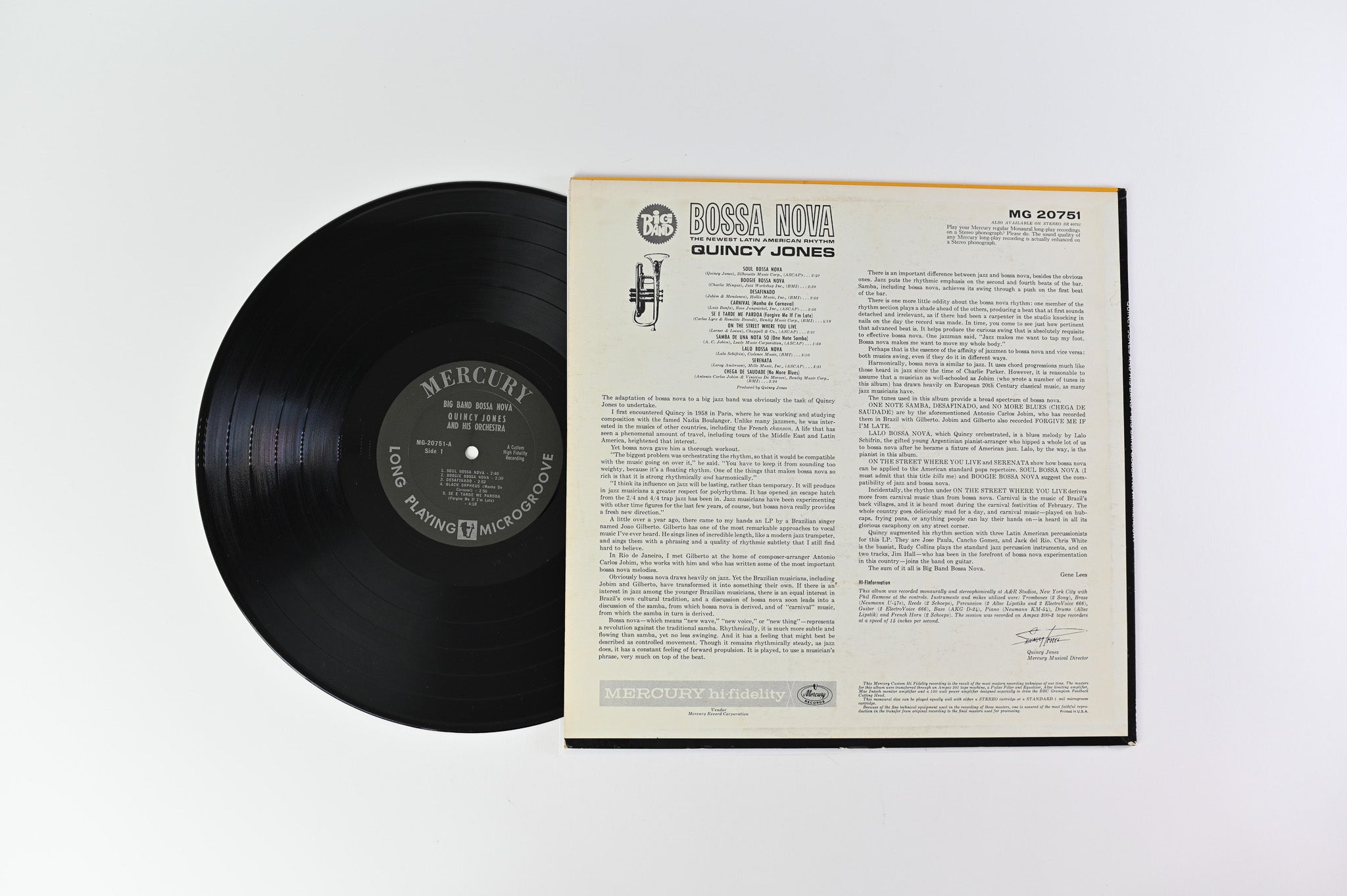 Quincy Jones And His Orchestra - Big Band Bossa Nova on Mercury