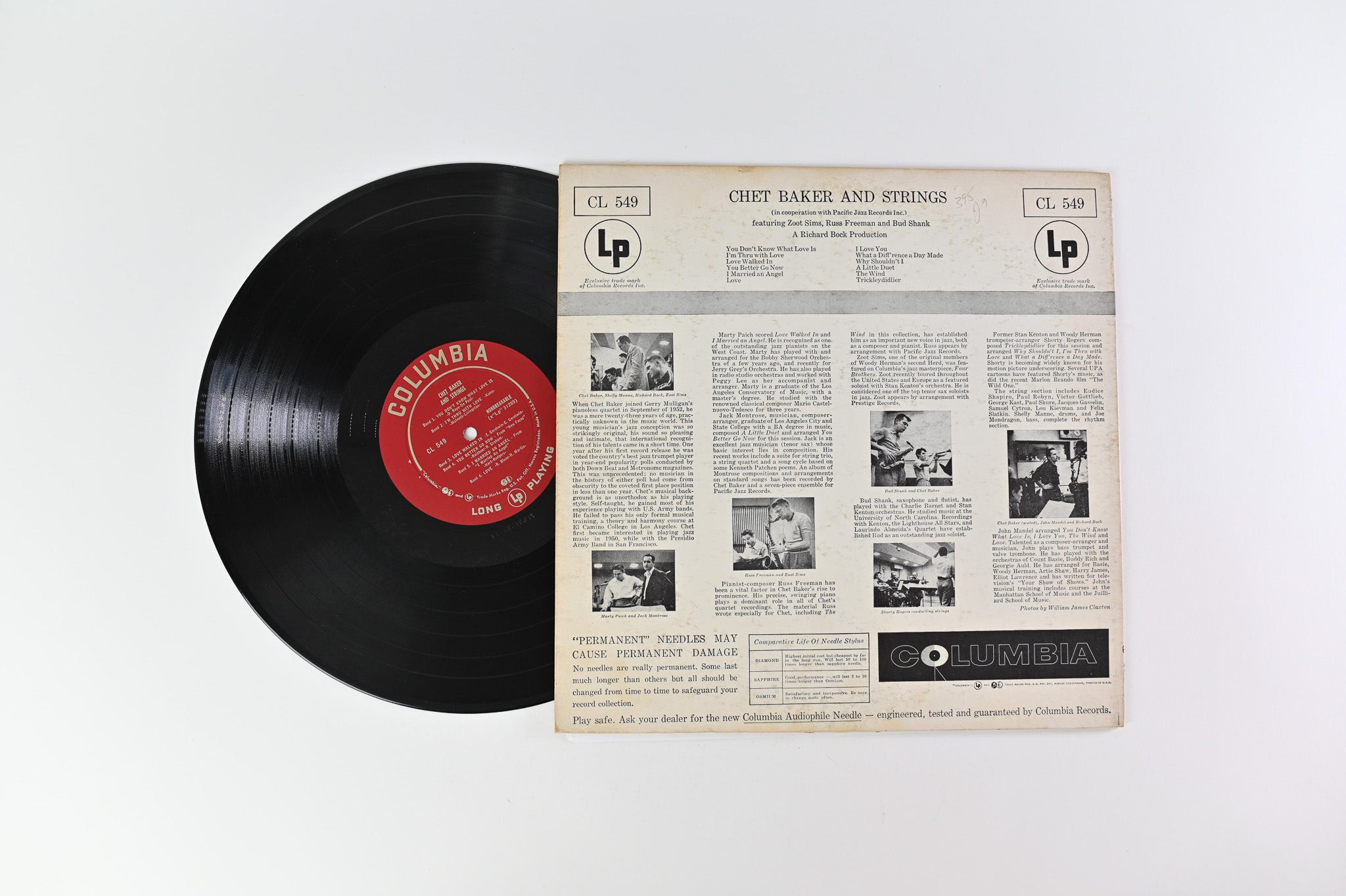 Chet Baker - Chet Baker & Strings on Columbia - Mono DG